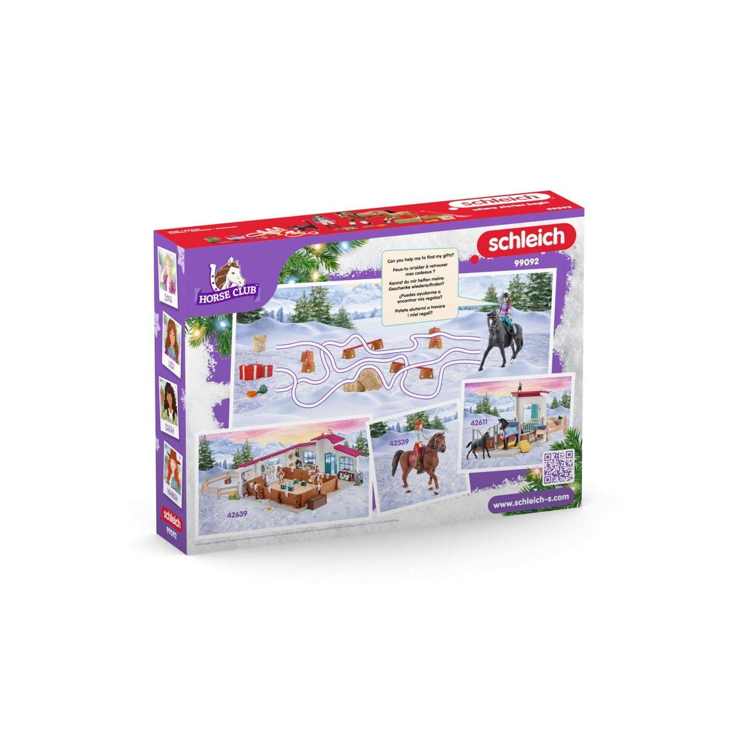 Schleich Horse Club Advent Calendar — Sofia's Winter Surprise (36 Toys) | Ages 5+