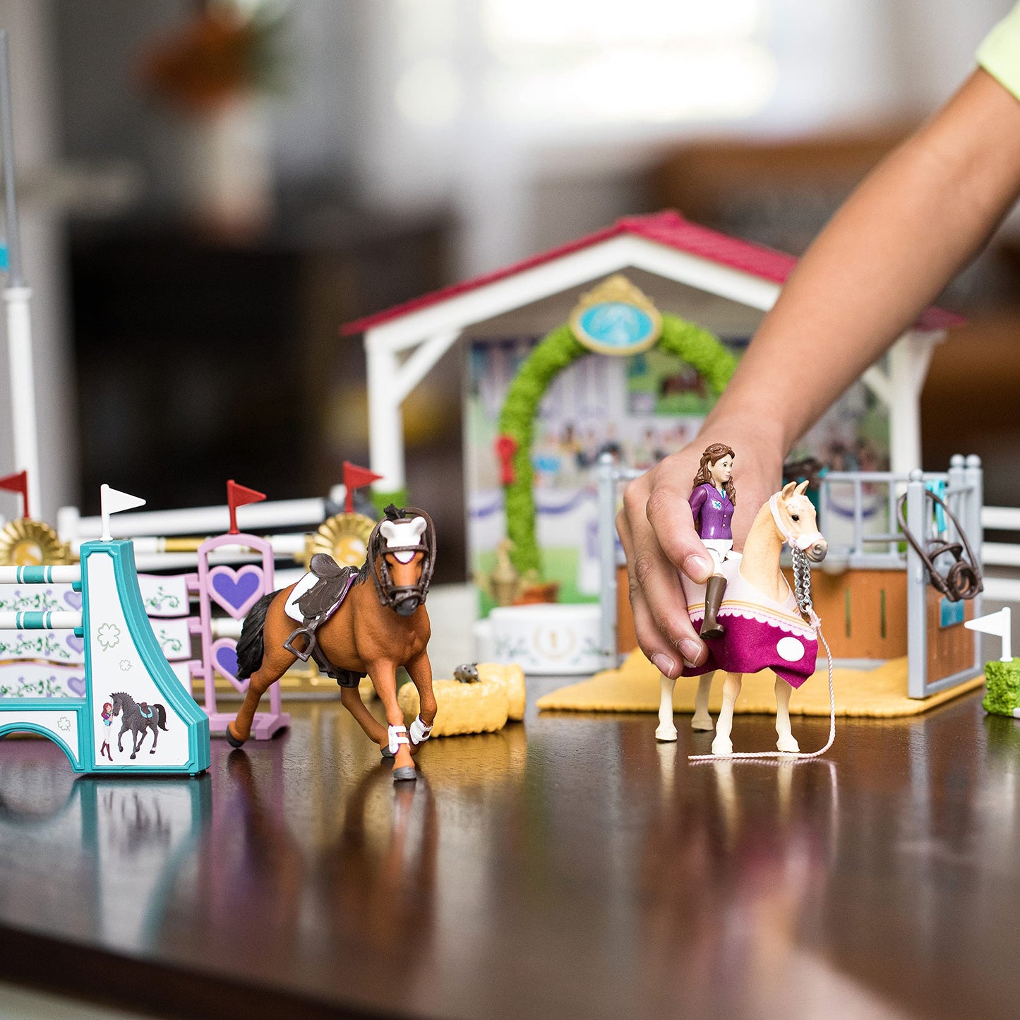 Schleich Horse Club Friendship Horse Tournament – 86-Piece Playset for Ages 5-12