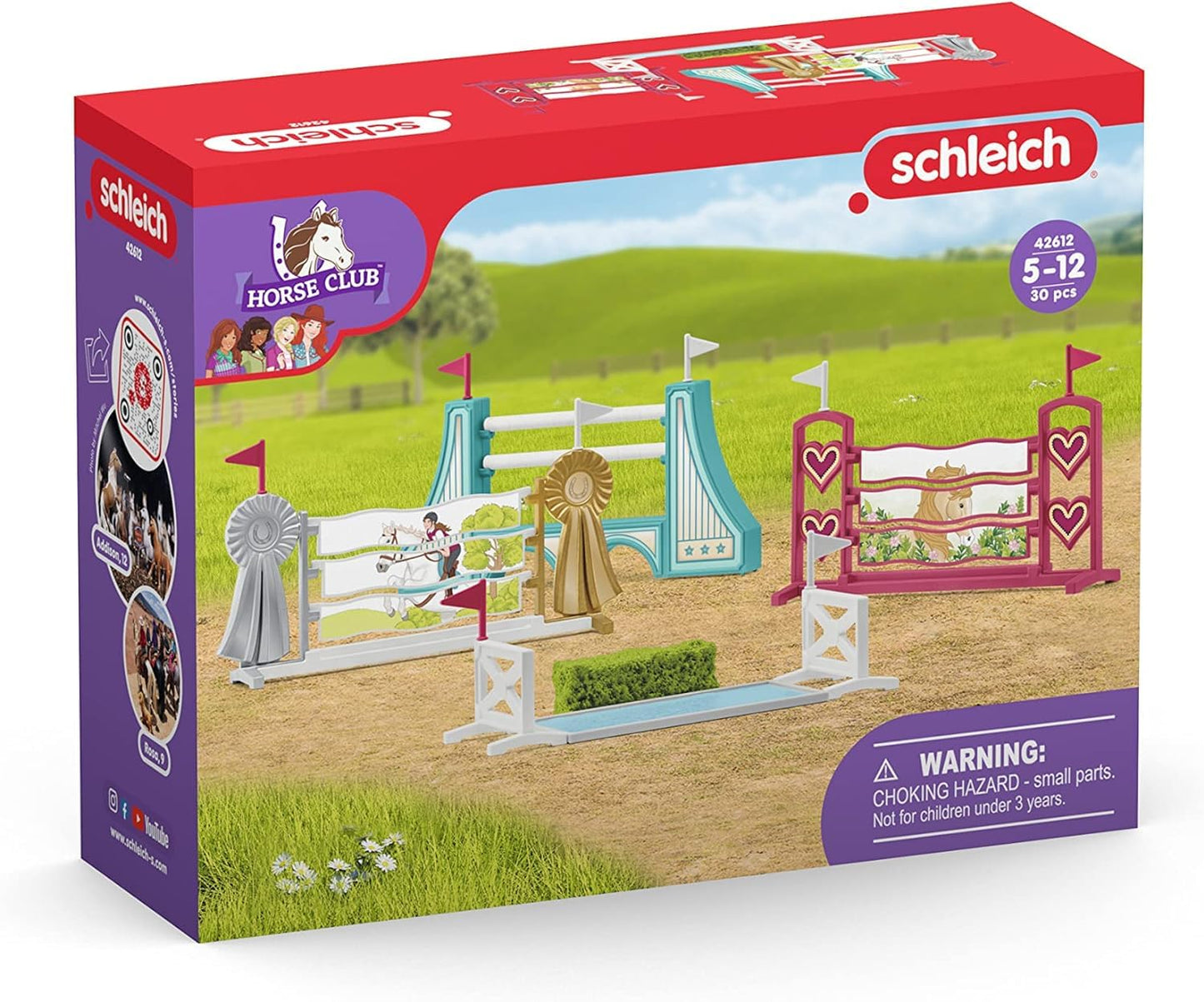 Schleich Horse Club Obstacle Accessory Set – Playsets for Horses, Ages 5+