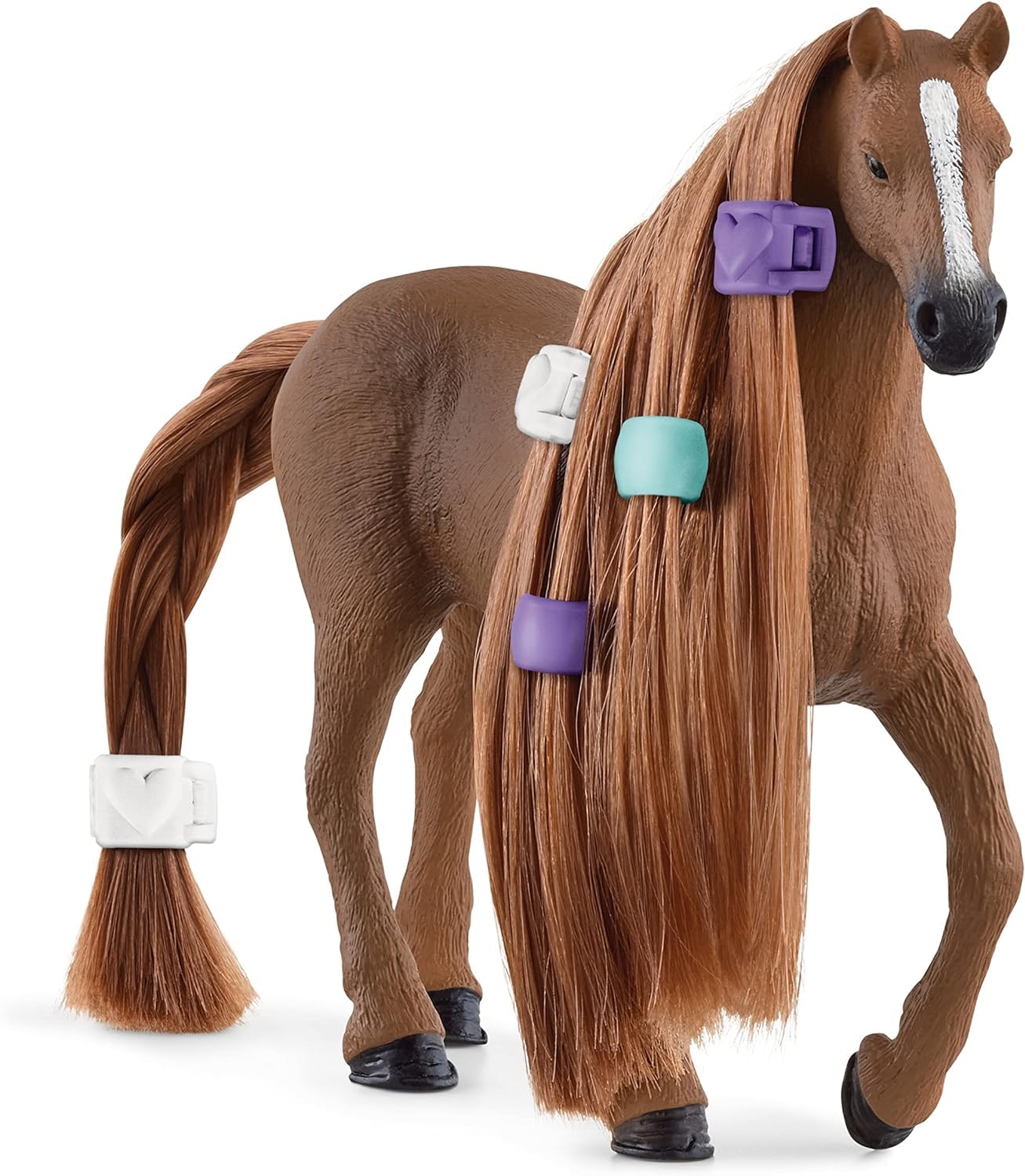 Schleich Horse Club Sofia's Beauties English Thoroughbred Mare – Brushable Mane & Tail, 14-Piece Set (Ages 4+)