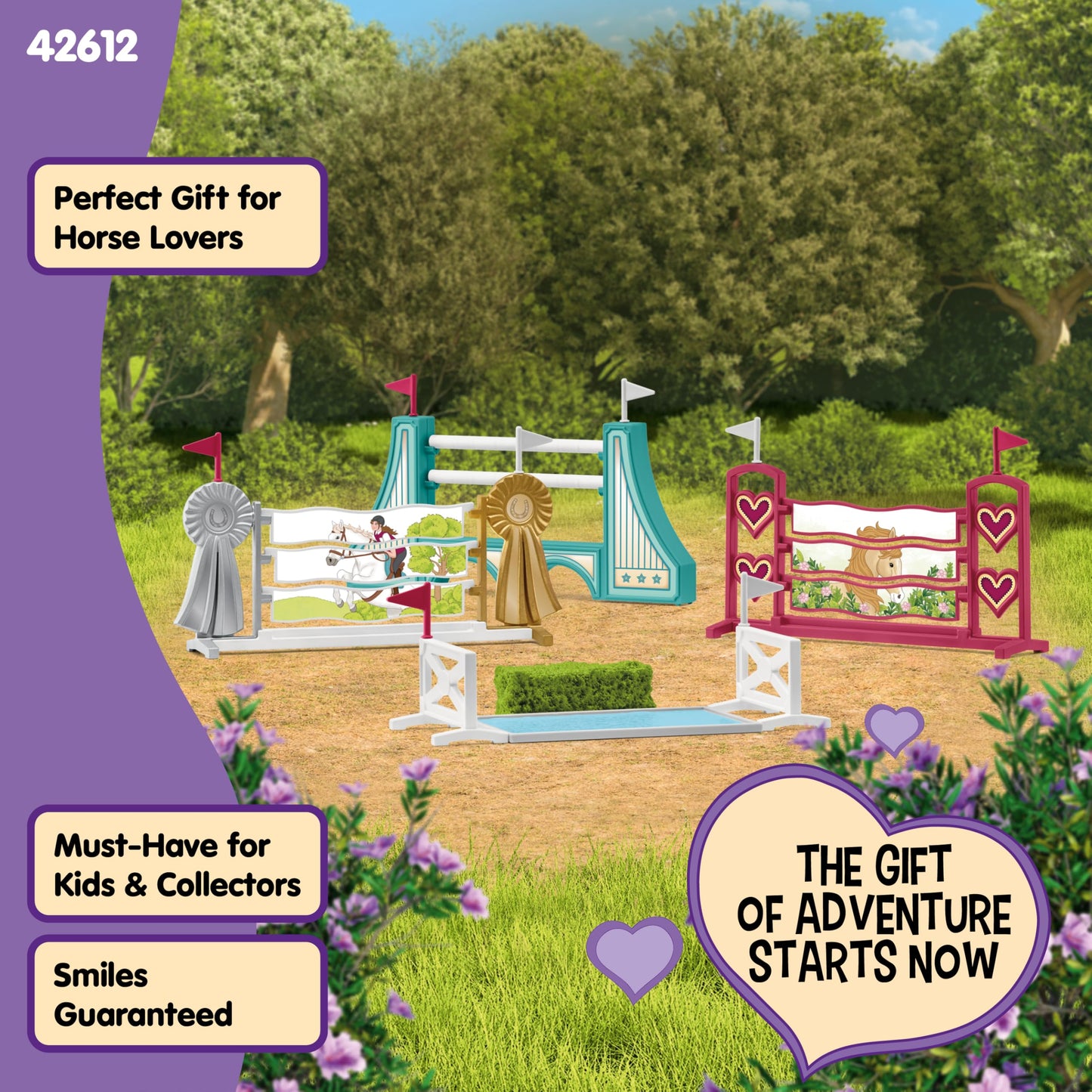 Schleich Horse Club Obstacle Accessory Set – Playsets for Horses, Ages 5+