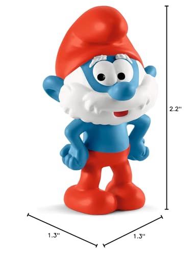 Schleich Papa Smurf Figurine – Detailed, Handheld Playset for Kids