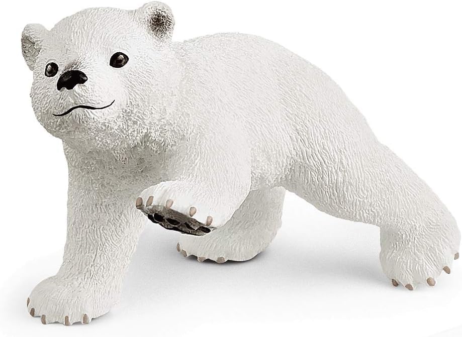 Schleich Wild Life Polar Playground — 4pc Polar Bear Cub & Narwhal Figures