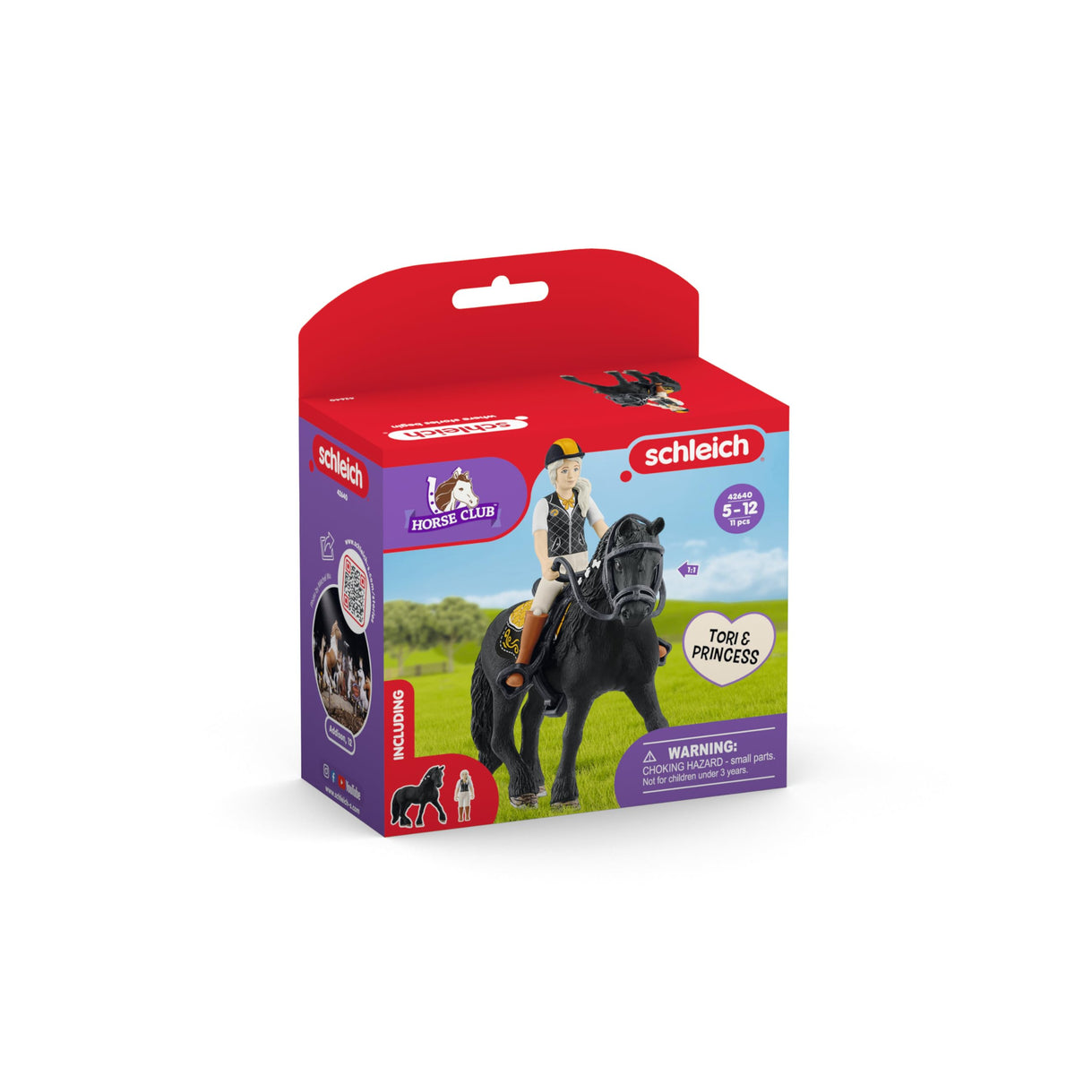 Schleich Horse Club 11pc Tori & Princess Playset – Horse & Rider Figurines (Ages 5+) 42640