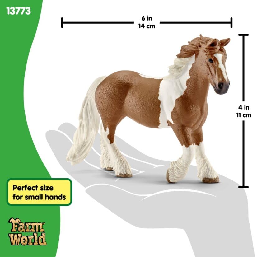 Schleich Farm World Realistic Tinker Mare Horse Figurine – Detailed, Durable Farm Toy for Kids 3+