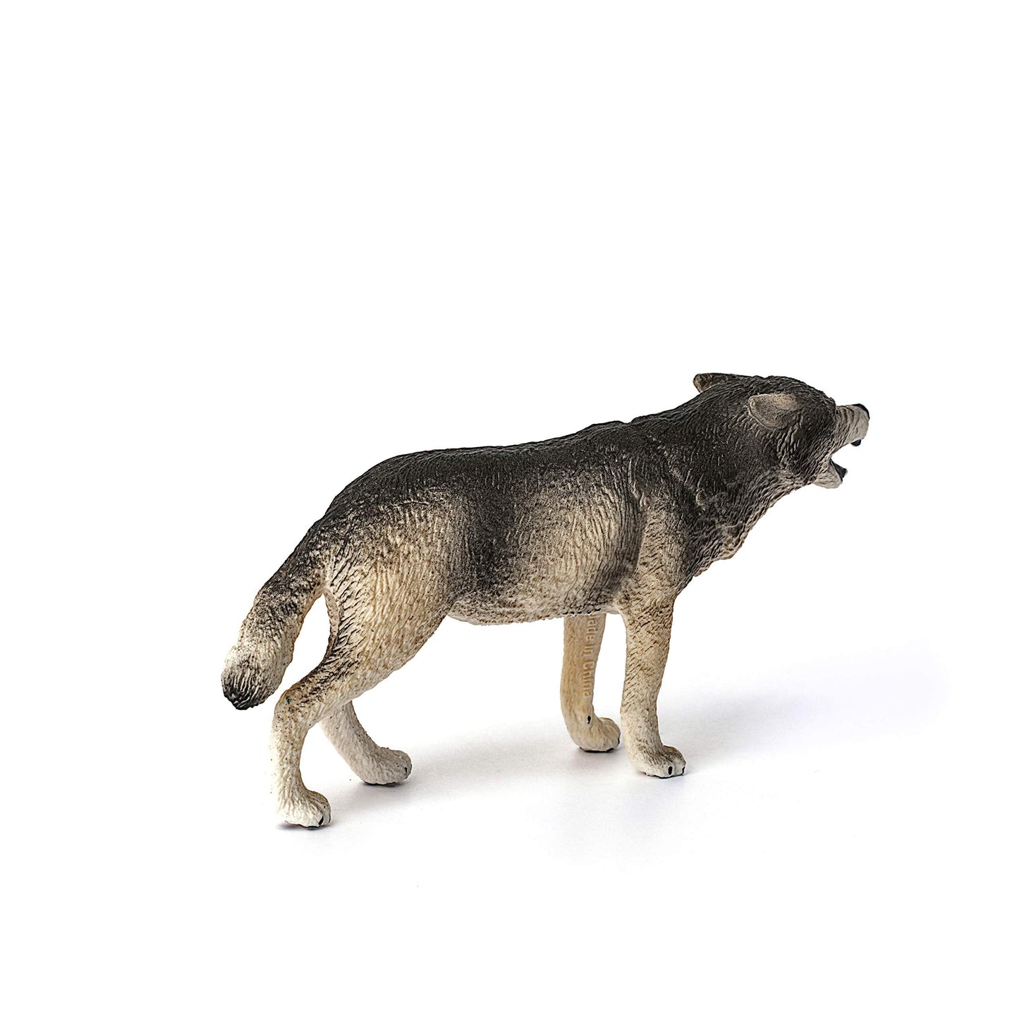 Schleich Wild Life Prowling Gray Wolf Figurine – Realistic Forest Animal Toy for Kids 3+
