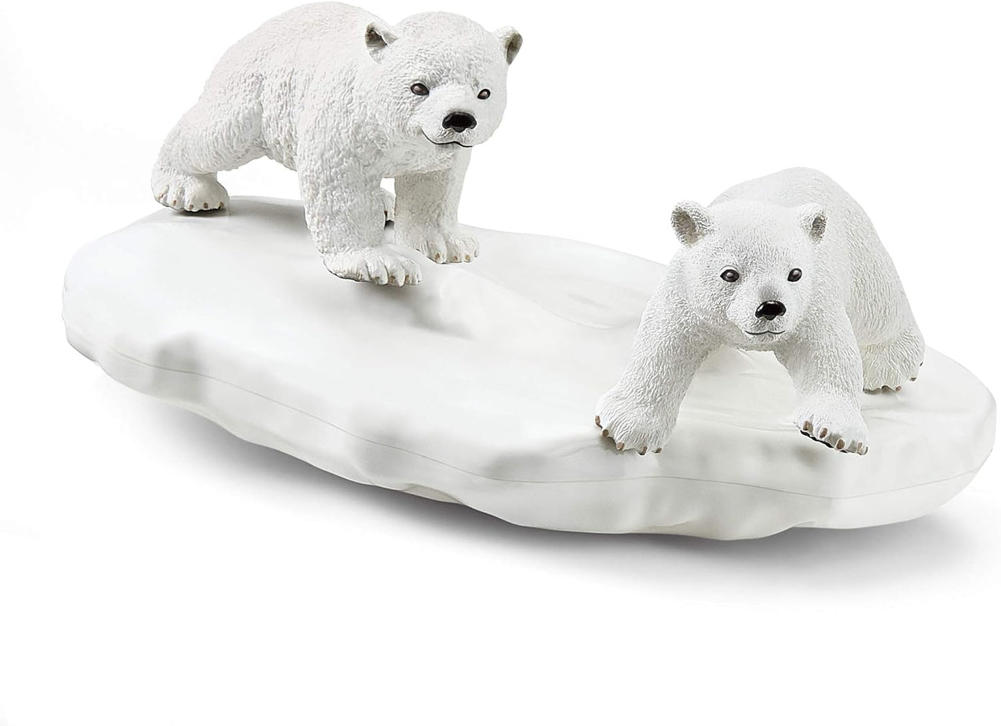 Schleich Wild Life Polar Playground — 4pc Polar Bear Cub & Narwhal Figures