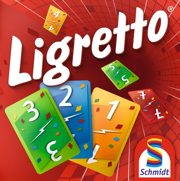Ligretto Red Card Game by Schmidt – 2-4 Players, 10-Minute Family Play (Ages 8+) English Version