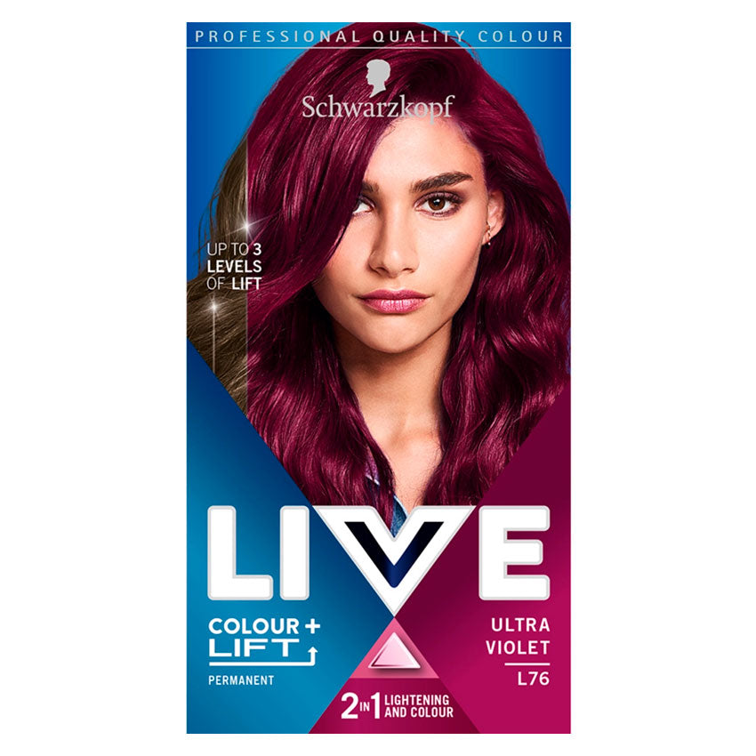 Schwarzkopf Live Colour + Lift Permanent Hair Dye for Vibrant At-Home Colour & Lightening