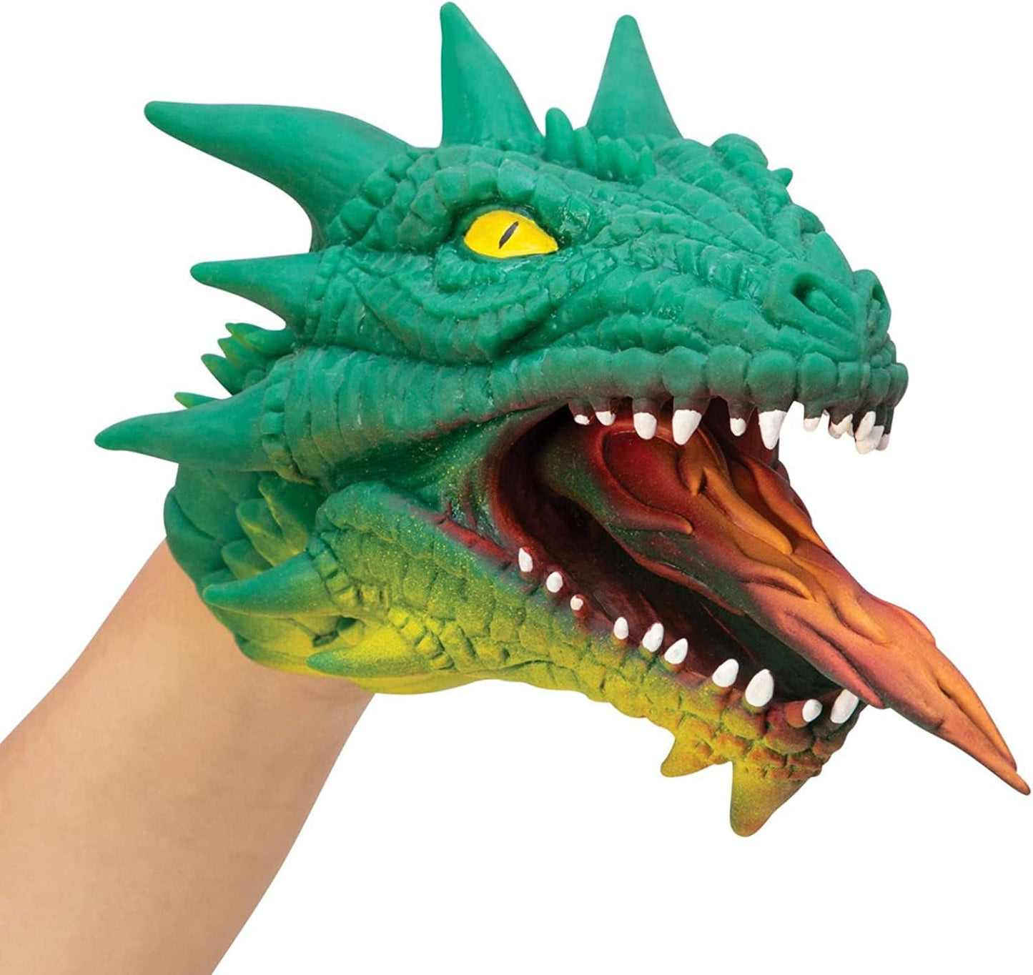 Schylling Dragon Hand Puppet - Expressive Dragon Puppet for Storytelling