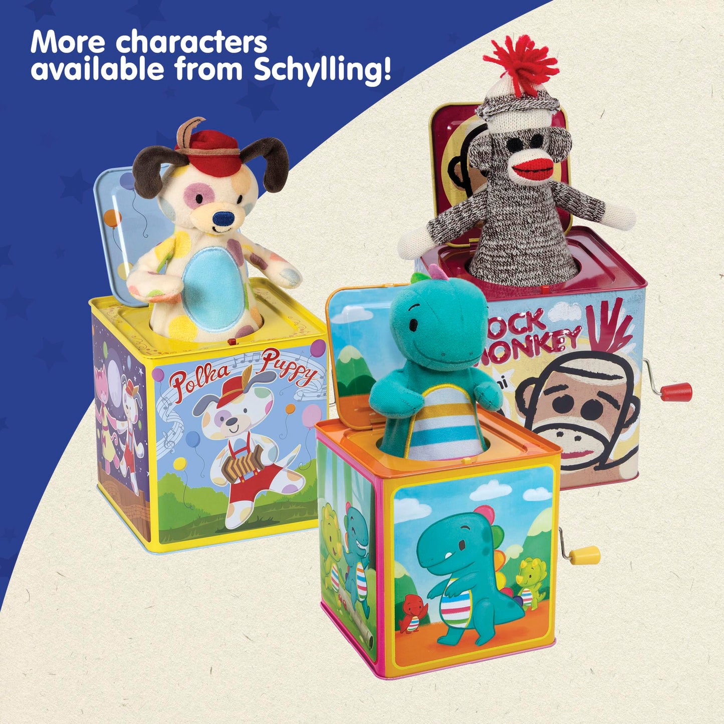 Schylling Jester Jack in the Box – Classic Tin Musical Toy for 18 Months+