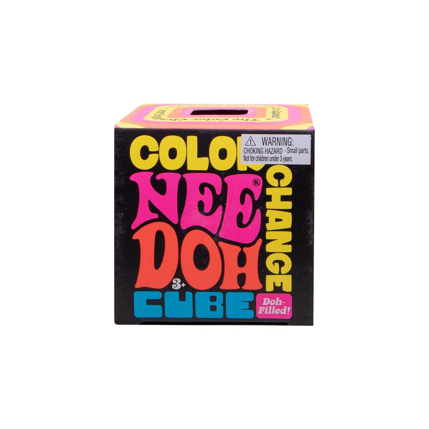 Schylling Nee Doh Color Change Cube – Sensory Squeeze Toy (Colors May Vary)