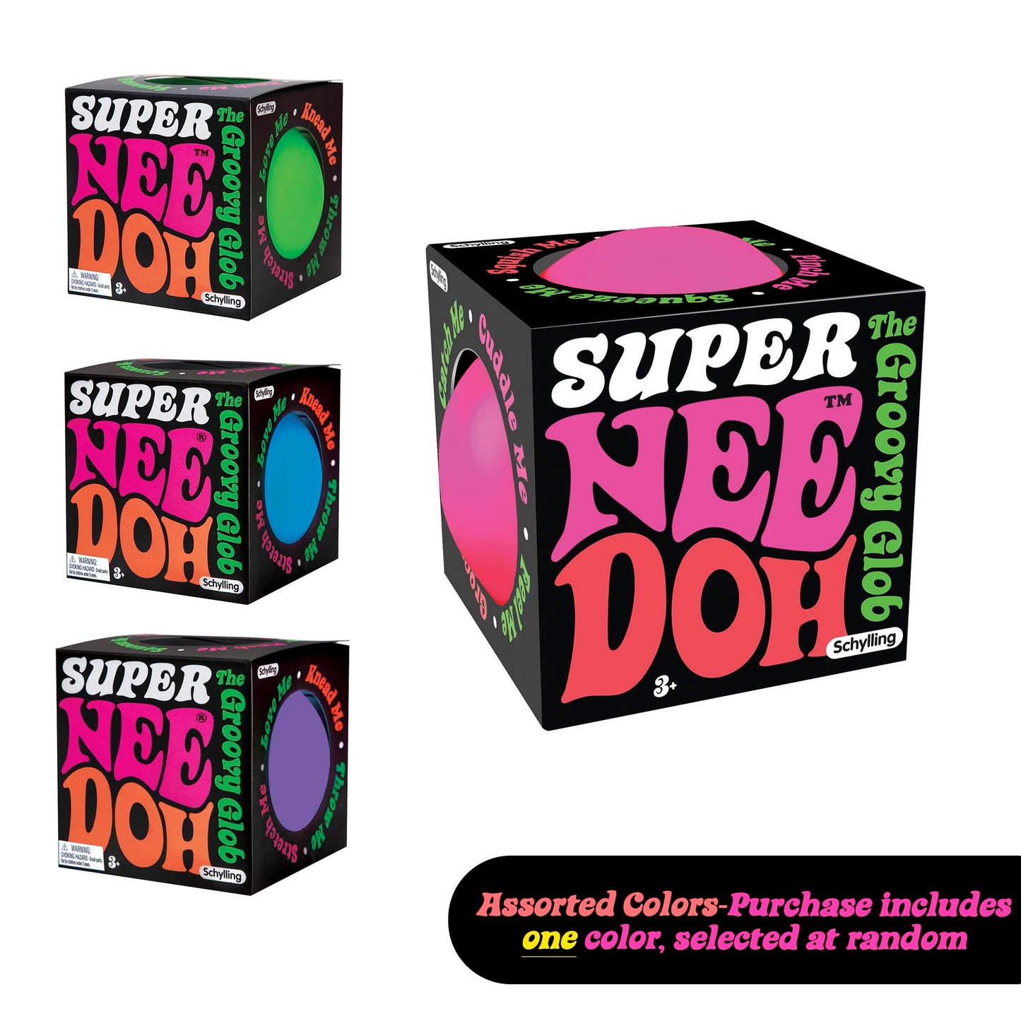 Schylling Nee Doh Giant Stress Ball - 4.5 inch Jumbo Fidget Toy for Sensory Play