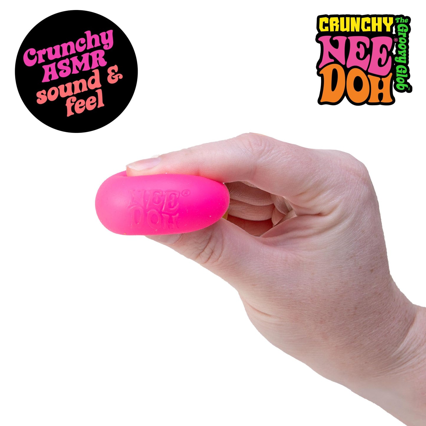 Schylling NeeDoh Teenie Quad Squad 4 Pack – Sensory Squeeze Toys, 1.5-Inch Diameter, Colors May Vary