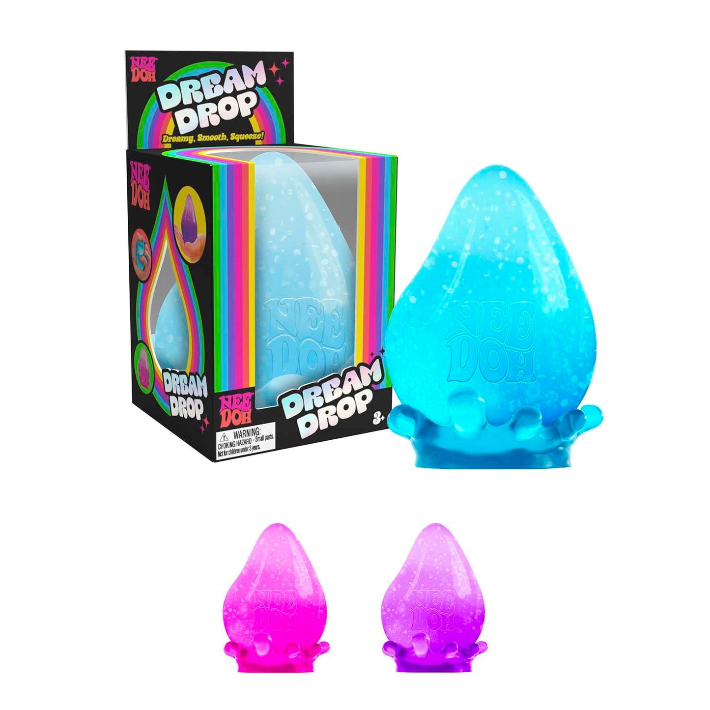 Schylling NeeDoh Dream Drop 3 Pack – Sensory Toy with Groovy Goo Filling