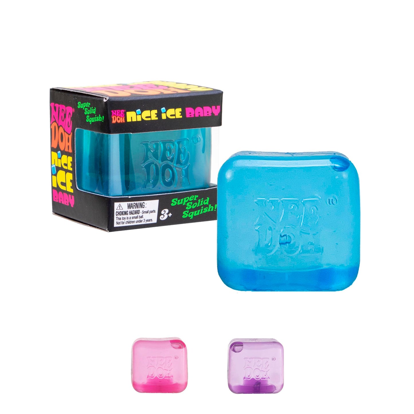 Schylling NeeDoh Nice Ice Baby - Sensory Squeeze Toy, 1.25-Inch Cube