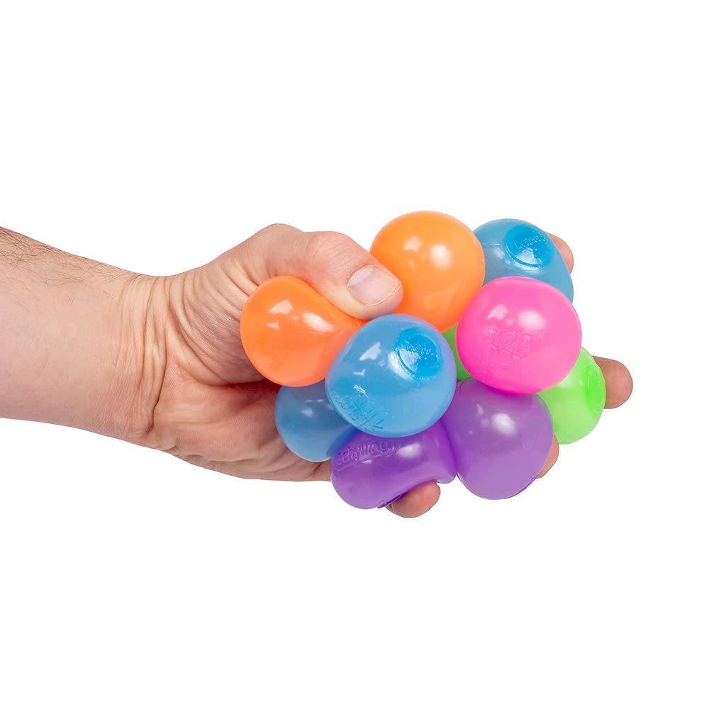 Schylling NeeDoh Stickums – Glow Sensory Squeeze Toy, Sticky Surface, 1.5in Wide (Color May Vary) – Pack of 1