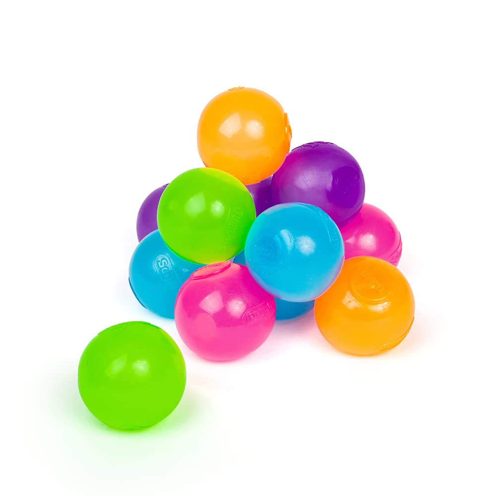 Schylling NeeDoh Stickums – Glow Sensory Squeeze Toy, Sticky Surface, 1.5in Wide (Color May Vary) – Pack of 1