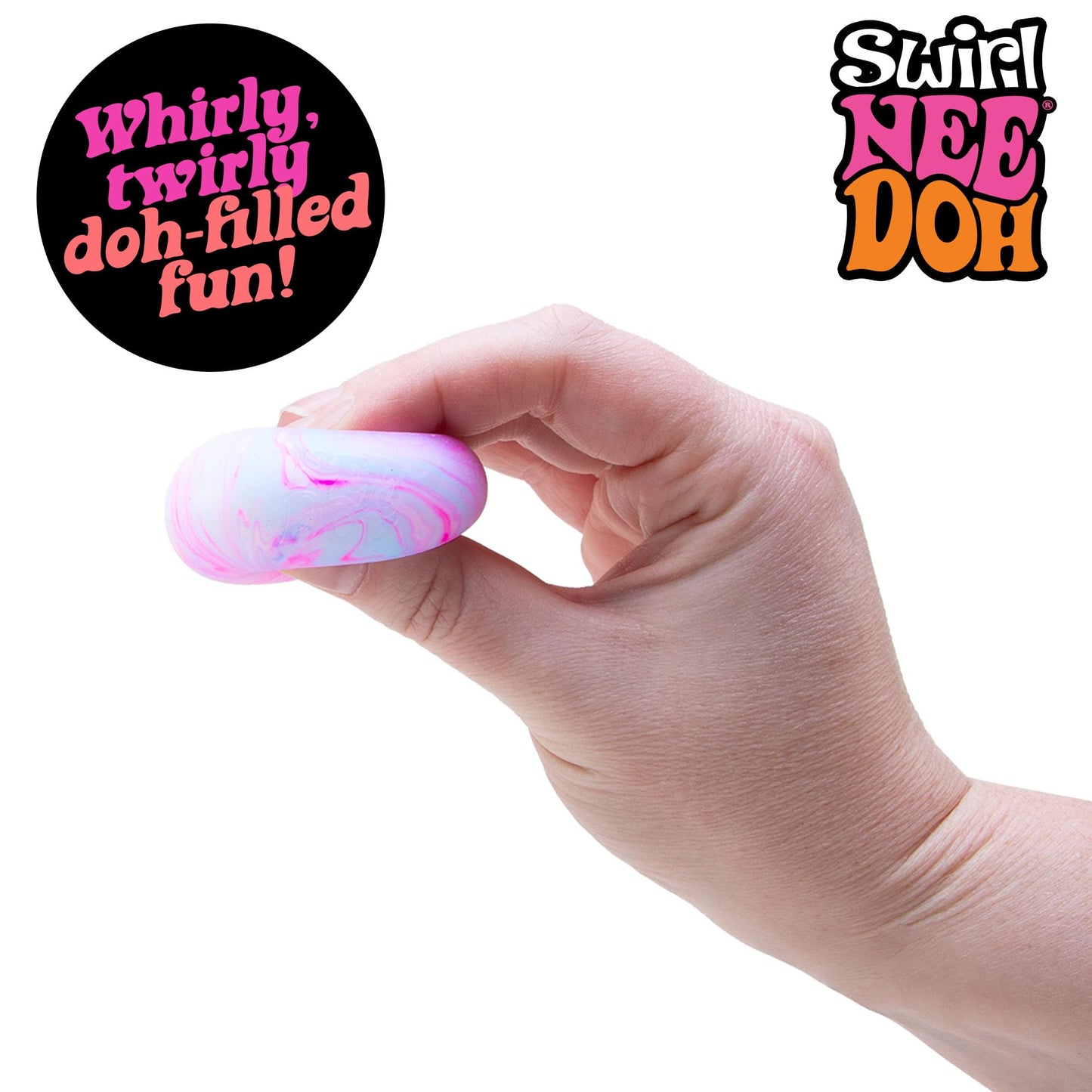 Schylling NeeDoh Teenie Fab Four Pack - 4 Colorful Sensory Squeeze Toys, 1.5-Inch Diameter