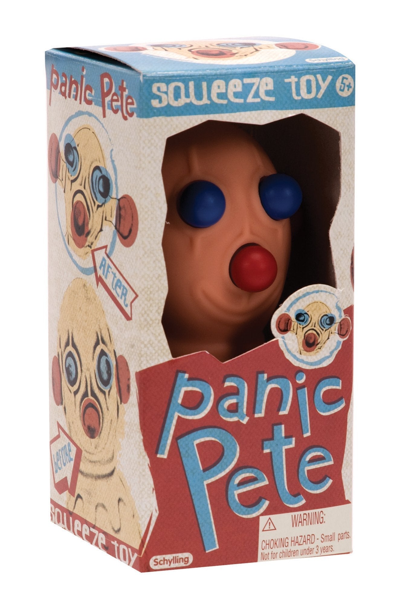 Schylling Panic Pete Squeeze Toy – Classic Stress Ball for Desk Play