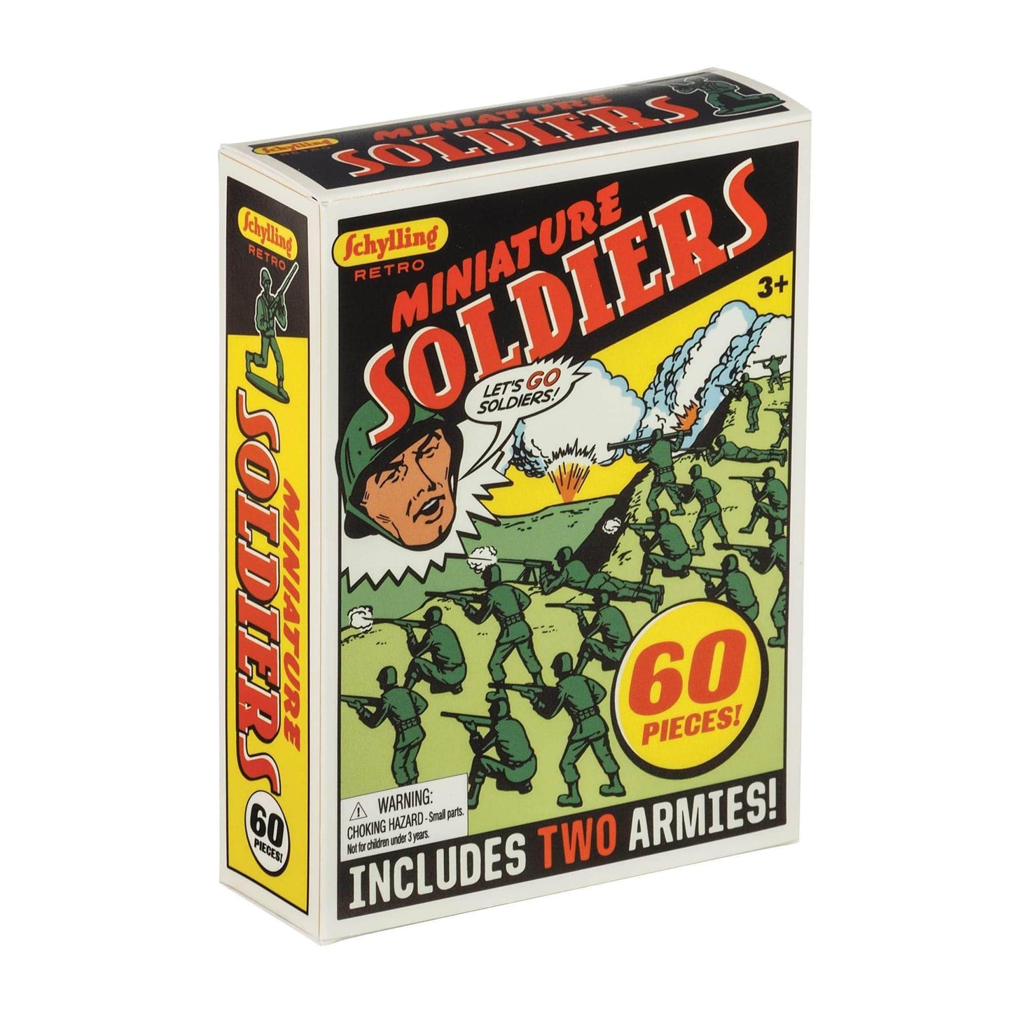 Schylling Retro Mini Soldiers 60 Piece – Classic Toy Soldiers Set