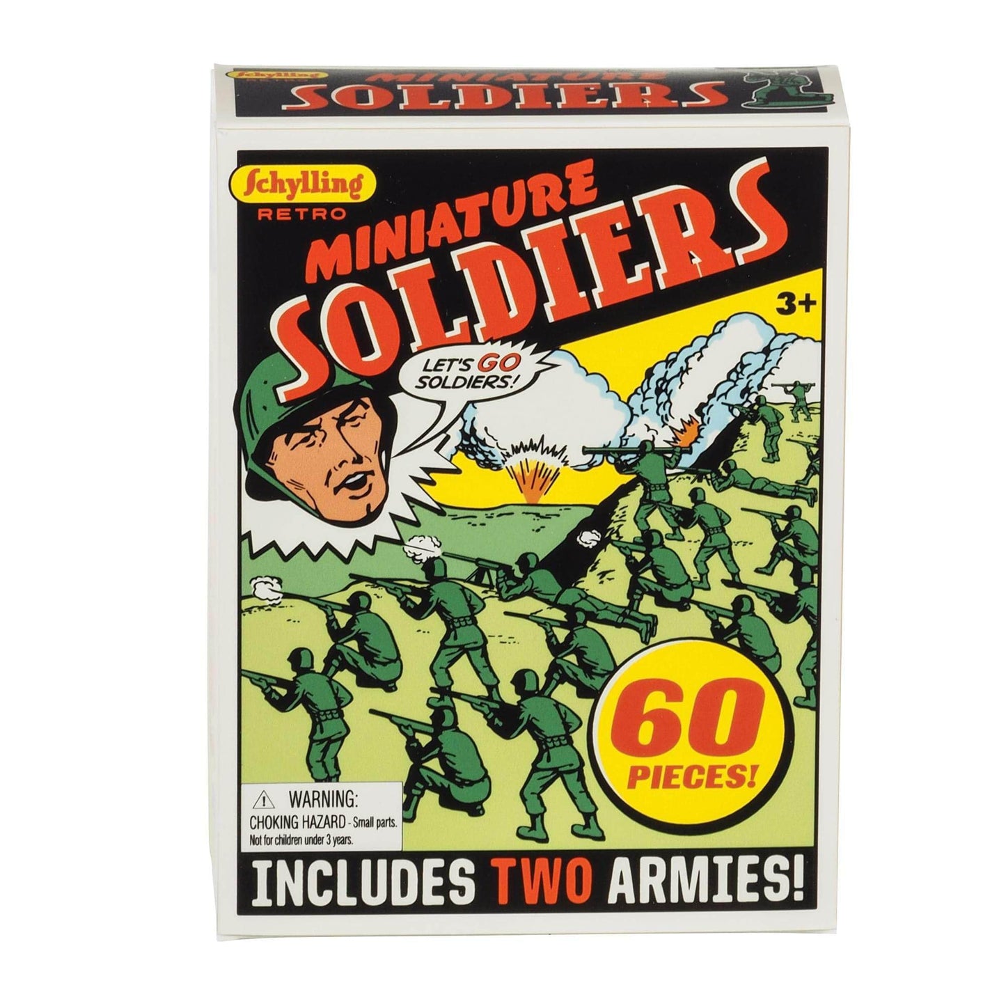 Schylling Retro Mini Soldiers 60 Piece – Classic Toy Soldiers Set