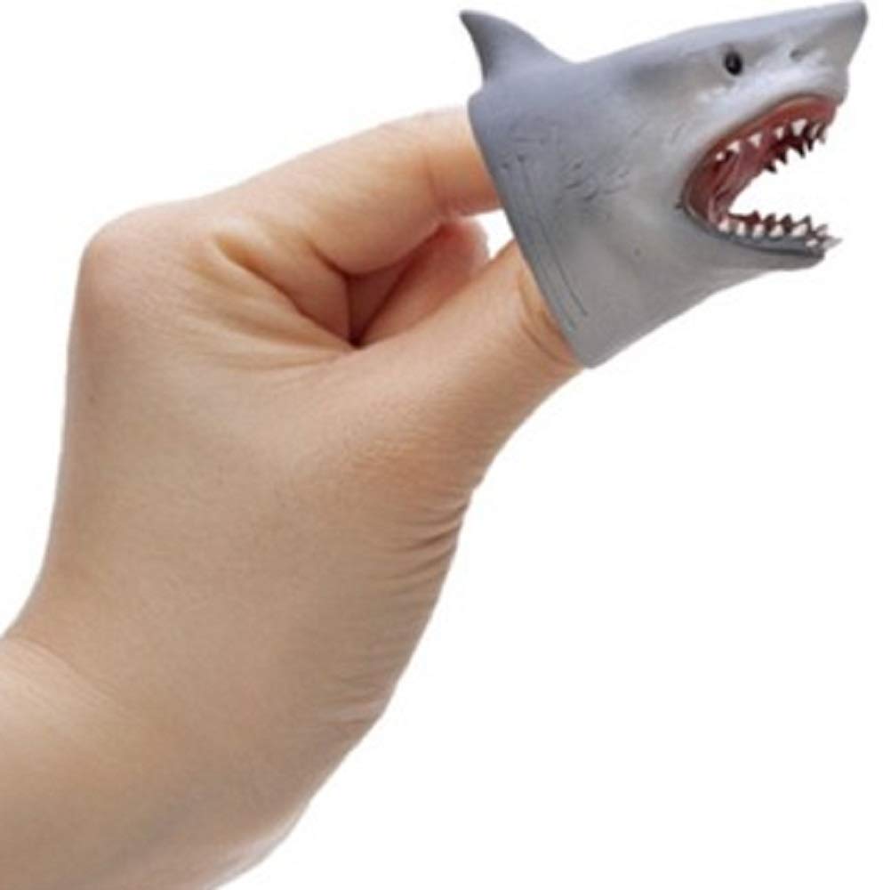 Schylling SC-SBFP Shark Baby Finger Puppet – Assorted Designs & Colors
