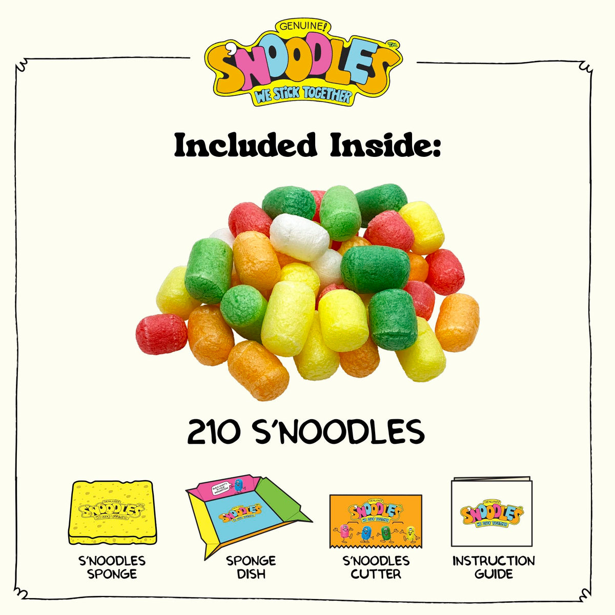 Schylling S’Noodles - Creative Building Craft Kit | Just Add Water | Ages 4+