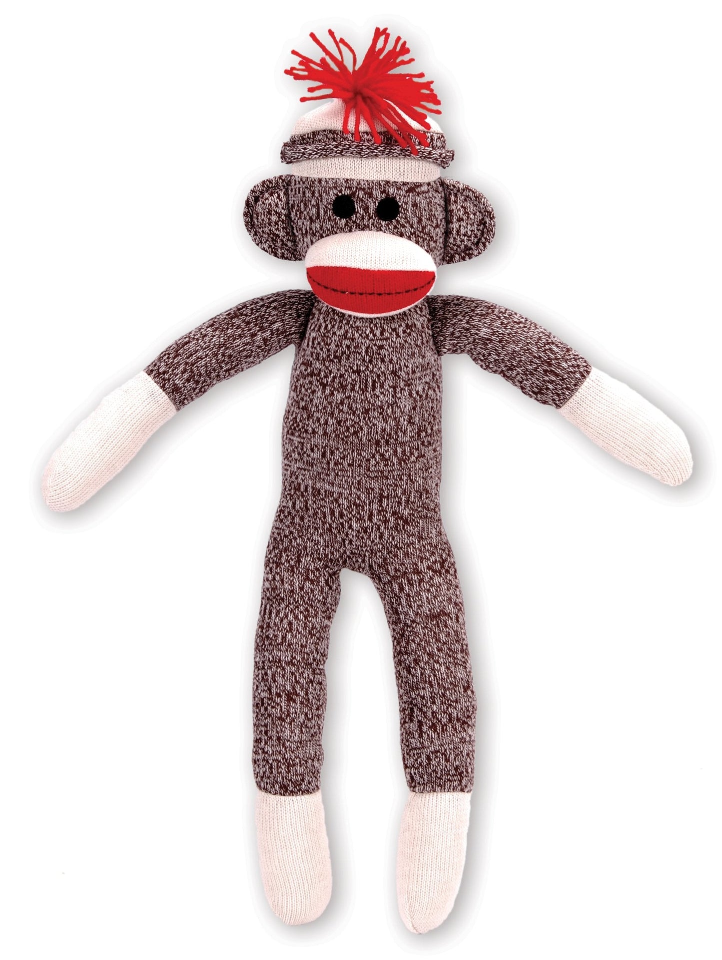 Schylling Classic 20-Inch Retro Sock Monkey - Knitted Texture, Original Look | Ages 12 Months+