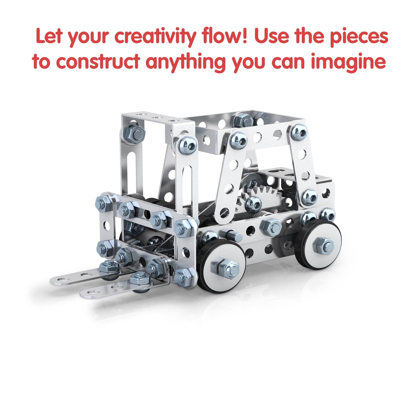 Schylling Steel Works Mechanical Multi-Model Set – 300 Pieces, 10 Models, Ages 8+