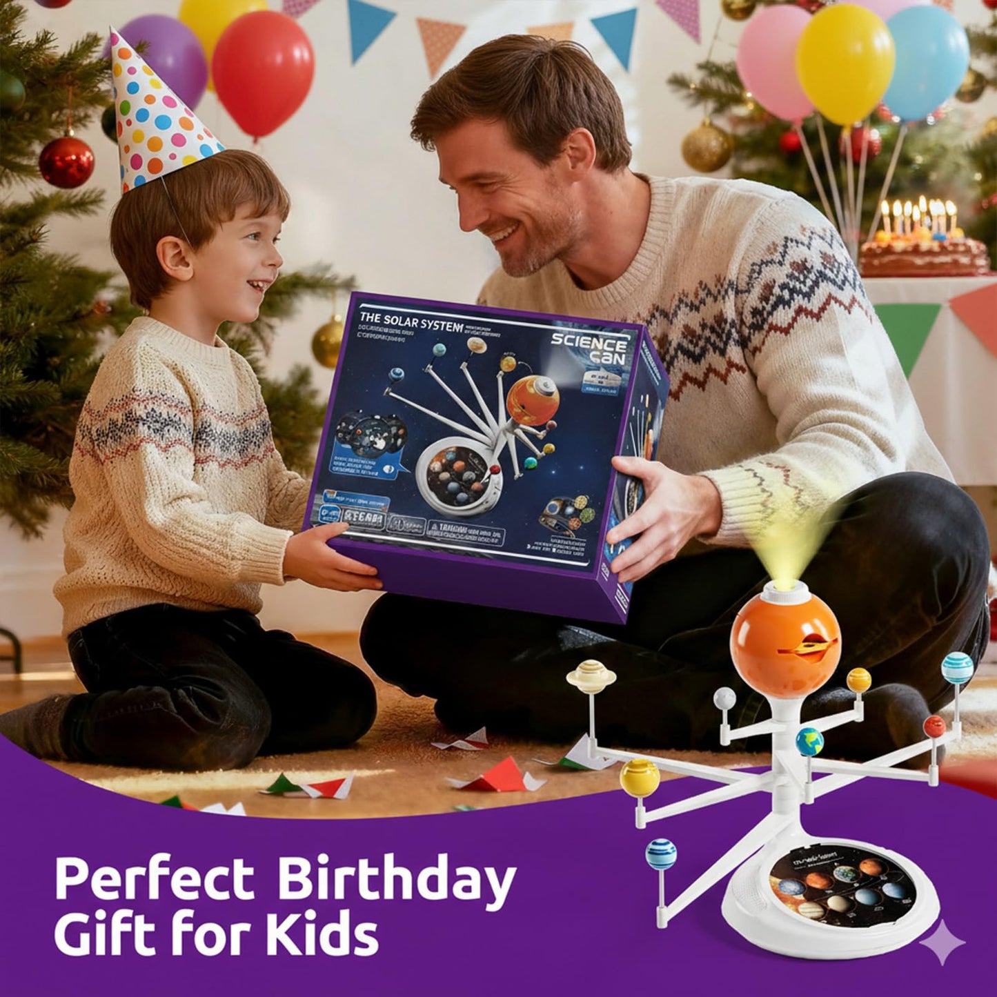Science Can Solar System for Kids | Interactive Talking Model & Planetarium Projector