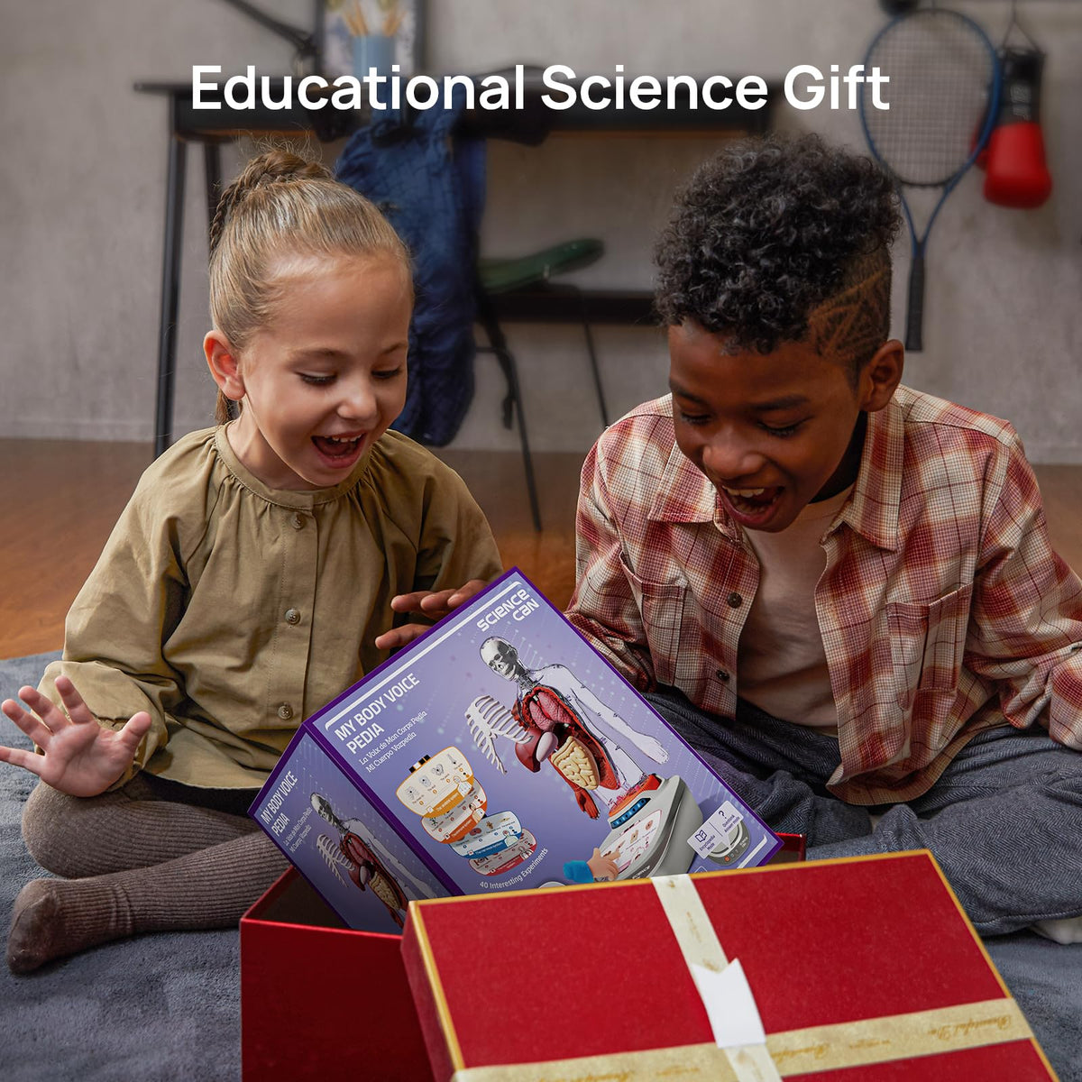 Science Can Human Body Model for Kids — 11-Inch Interactive Anatomy Kit with 15+ Removable Parts