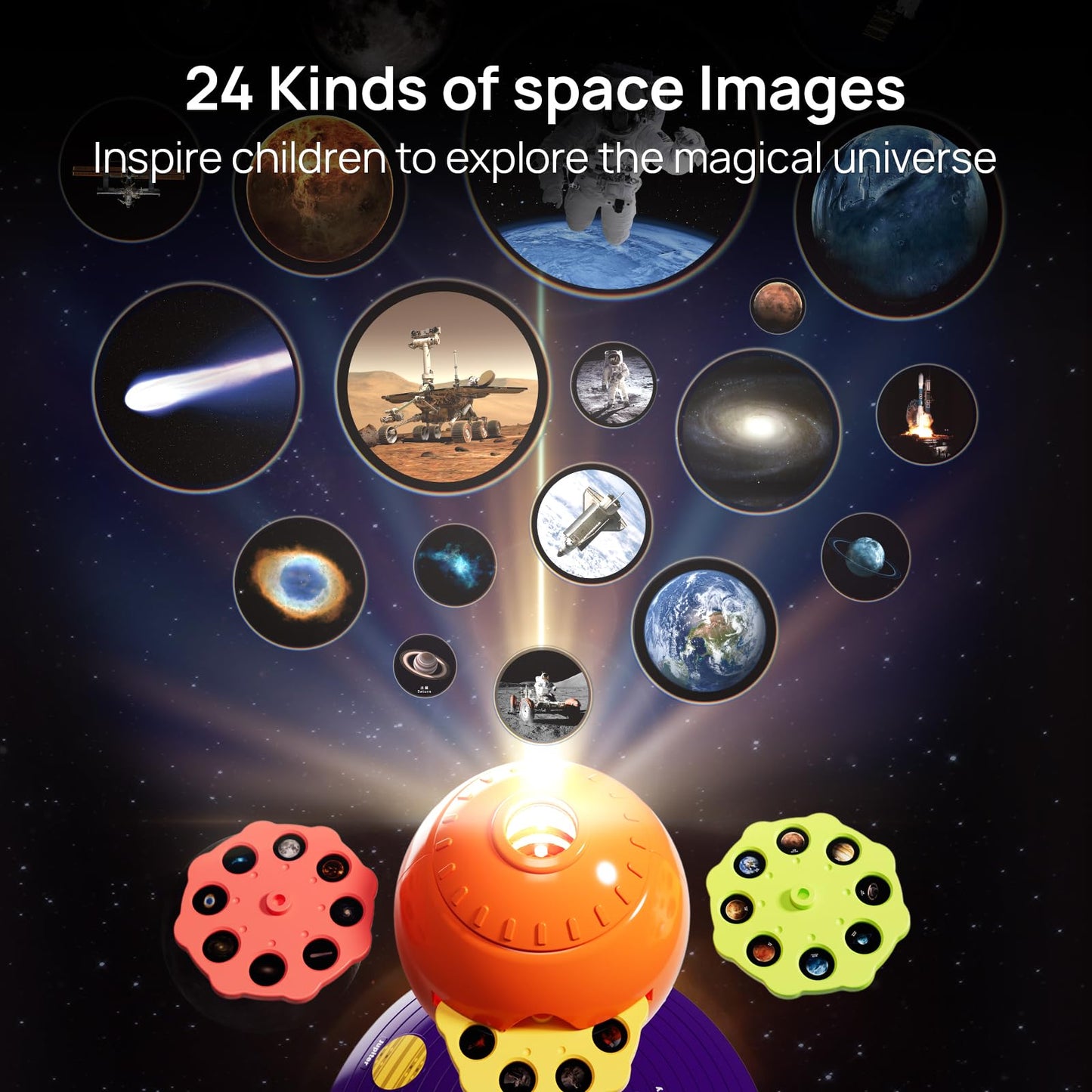 Science Can Solar System for Kids – Talking Planetarium Projector with 8 Planets