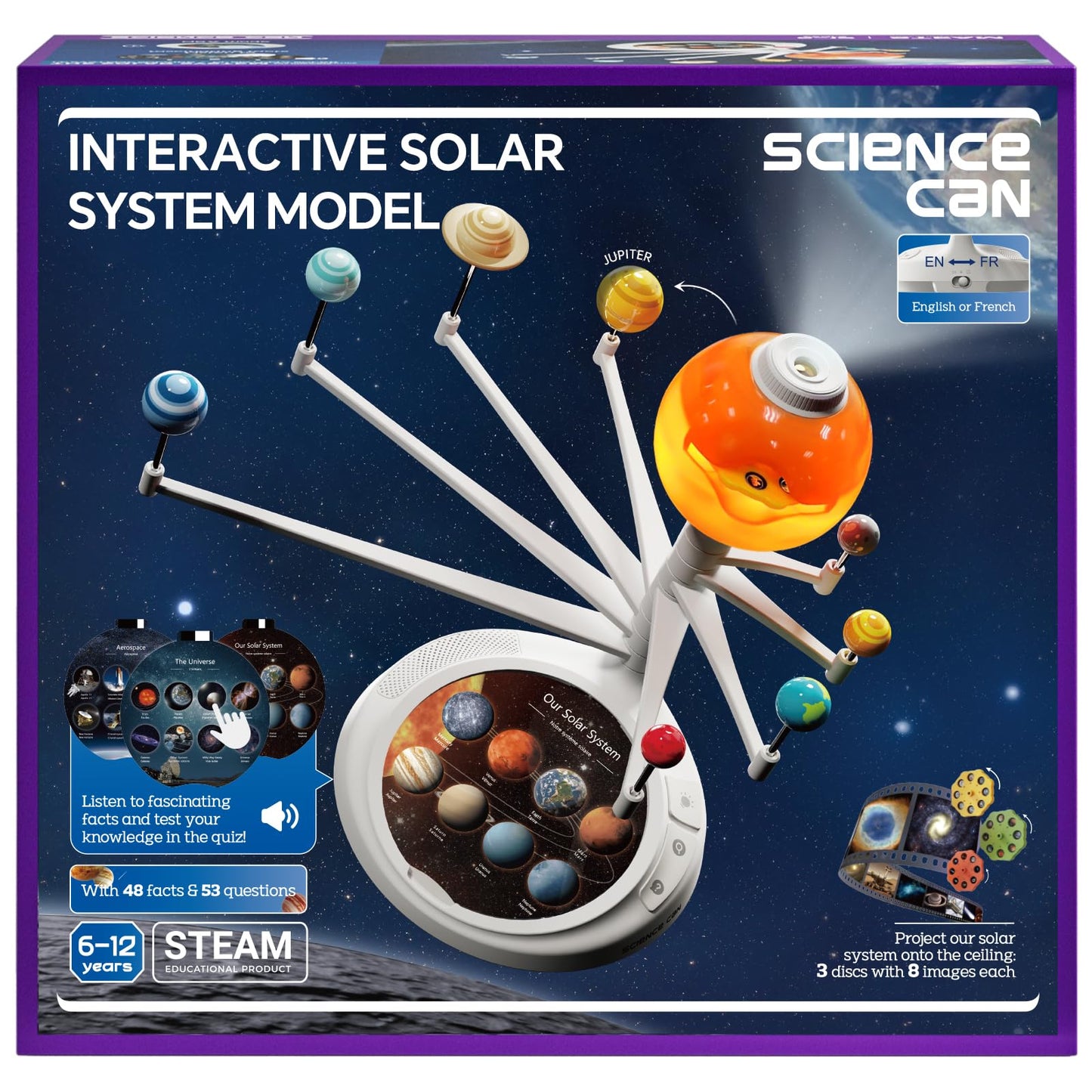 Science Can Solar System for Kids | Interactive Talking Model & Planetarium Projector