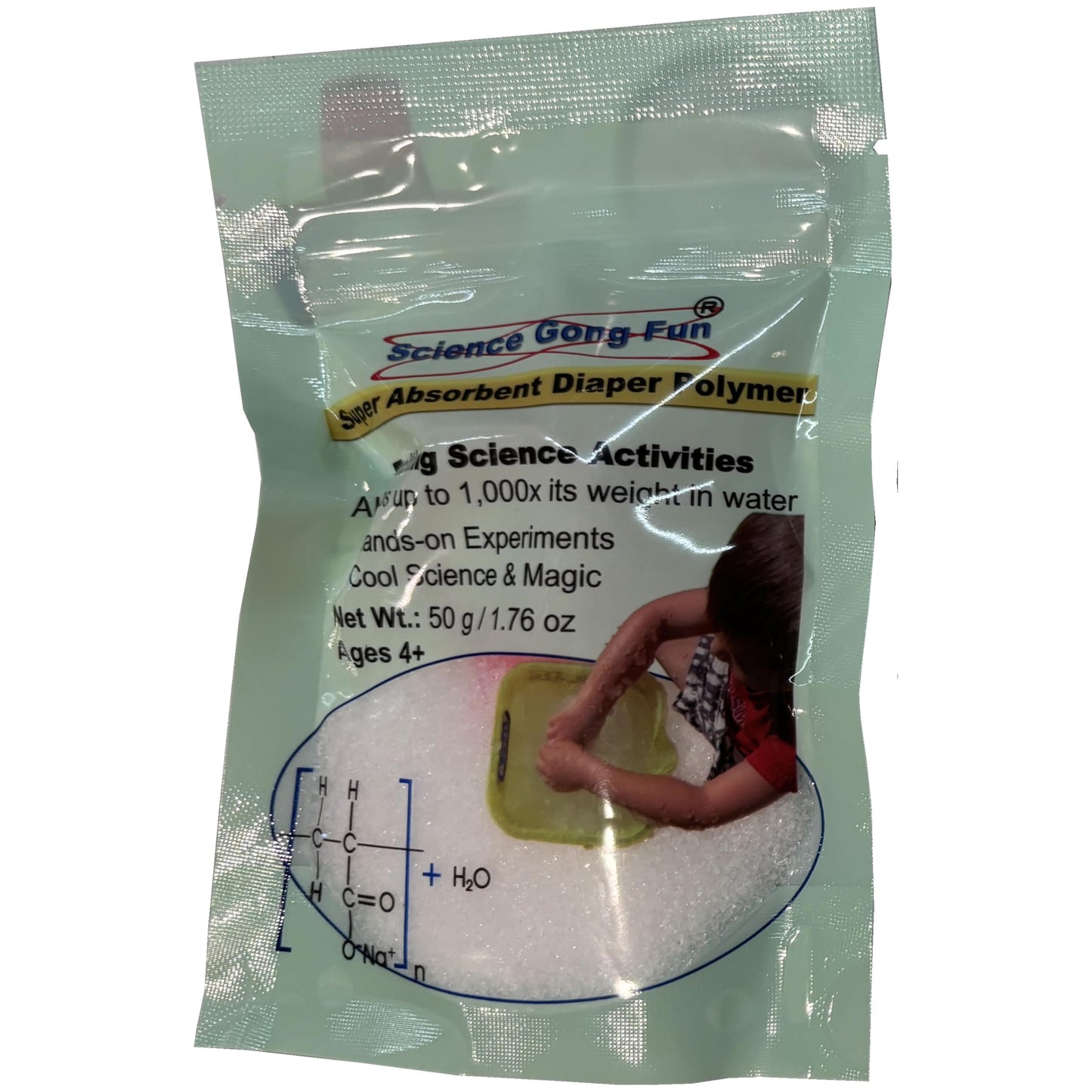 Science Gone Fun 50g Sodium Polyacrylate | Superabsorbent Diaper Polymer for Experiments