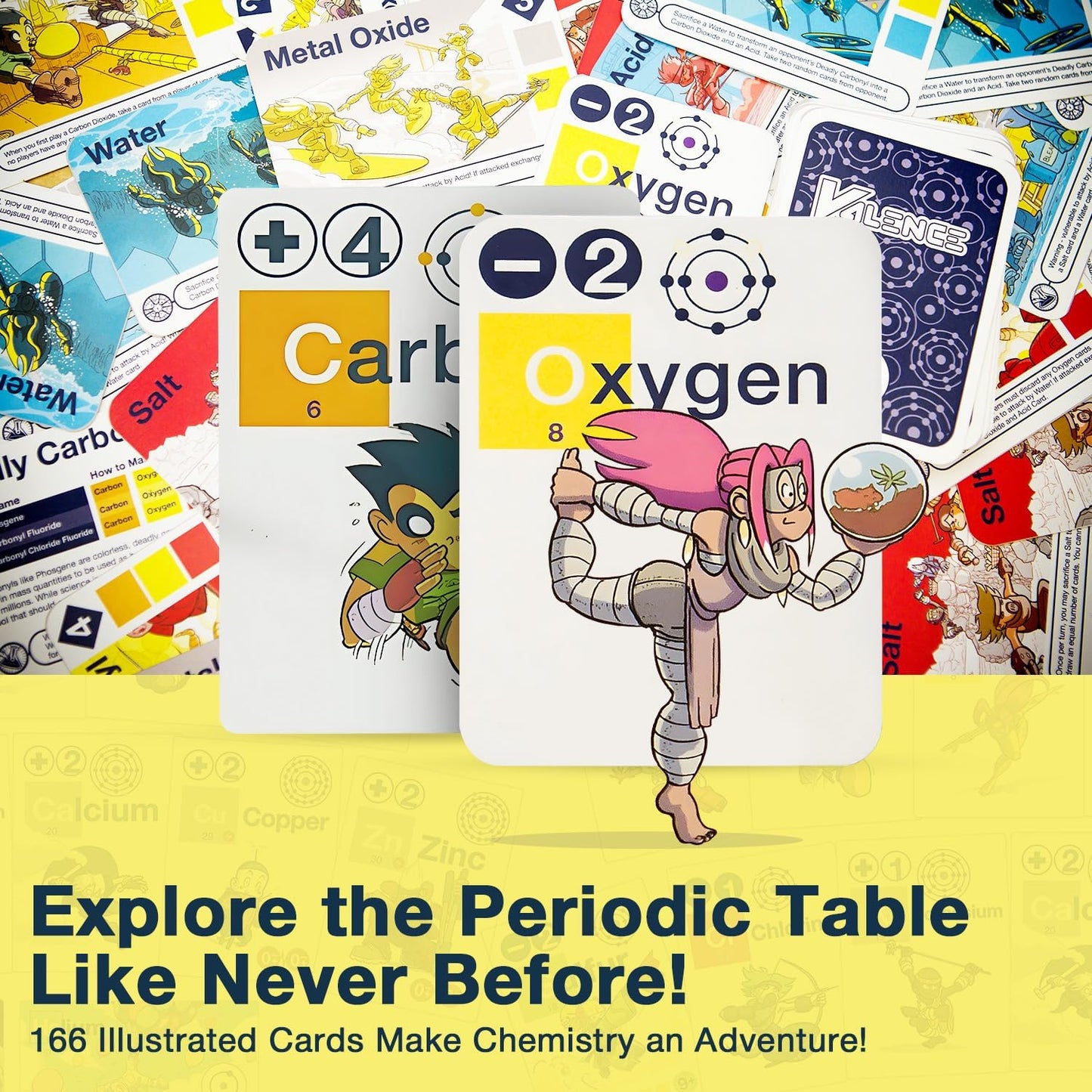Valence Plus by Science Ninjas | Advanced Chemistry Card Game for Teens & Adults