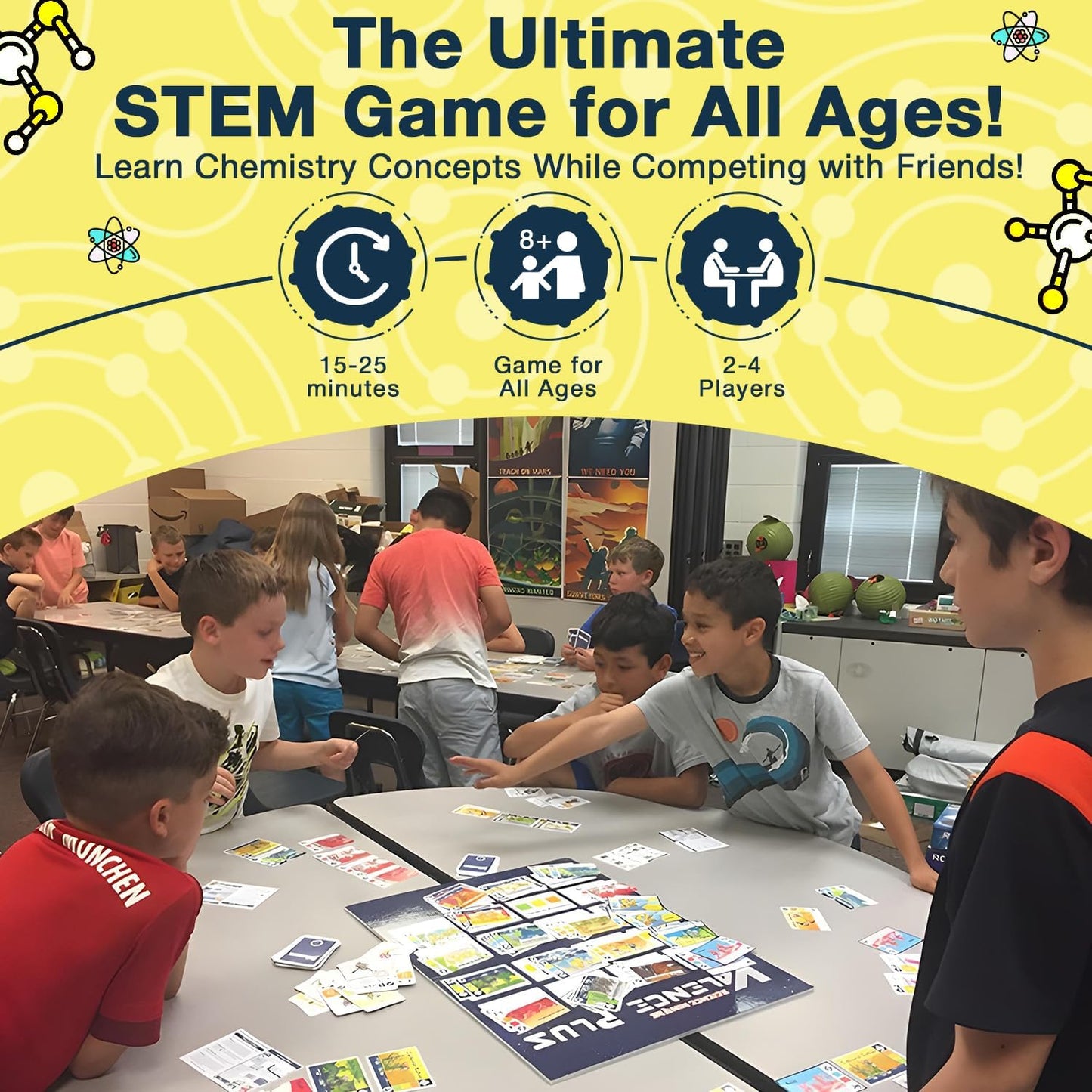 Valence Plus by Science Ninjas | Advanced Chemistry Card Game for Teens & Adults
