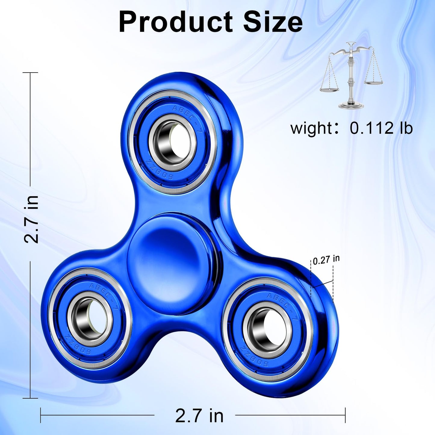 SCIONE Valentines Day Gift – 3-Pack Fidget Spinners for Kids | Focus & Relaxation