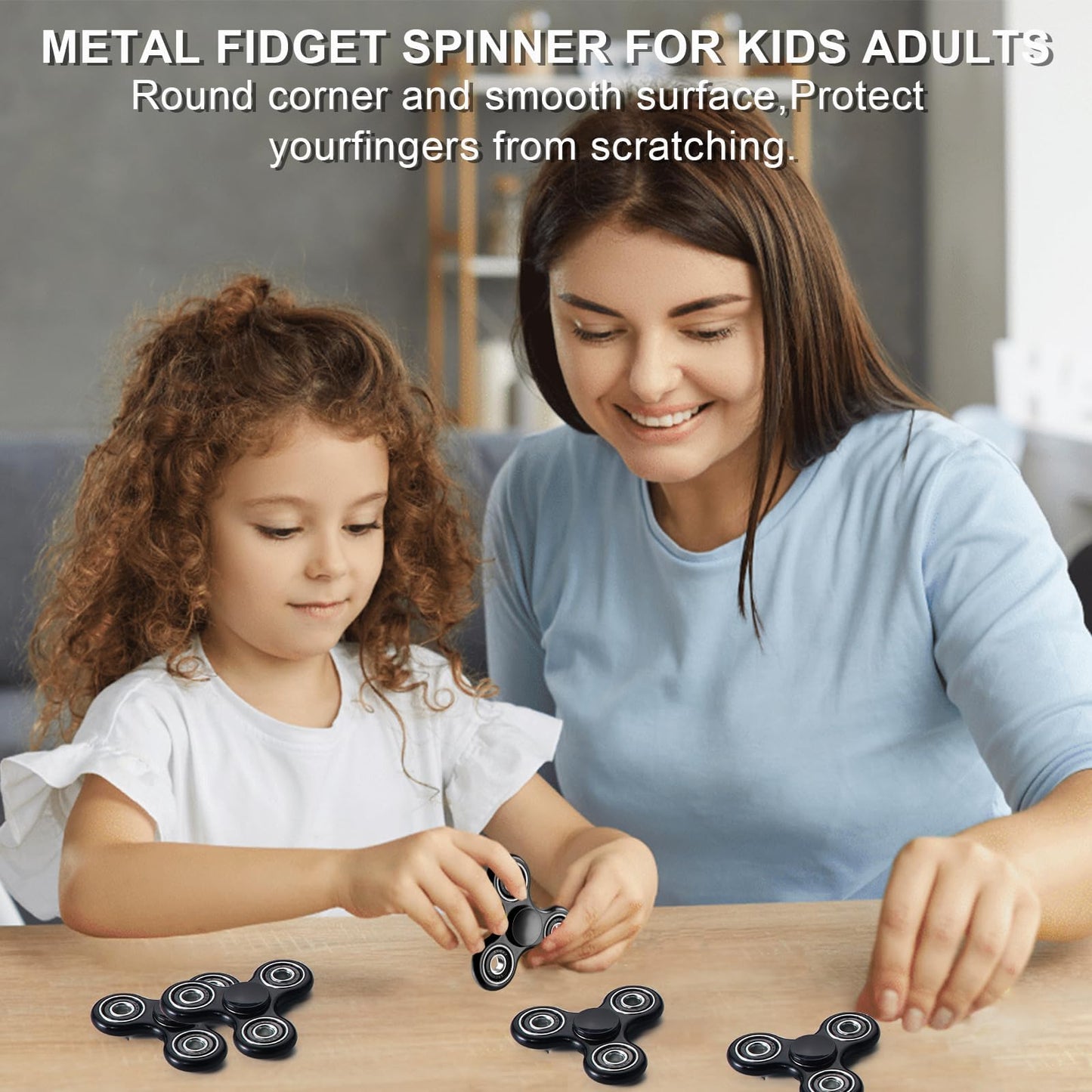 SCIONE Fidget Spinner – Durable 4-Bearing Toy for Focus, Anxiety Relief & Travel