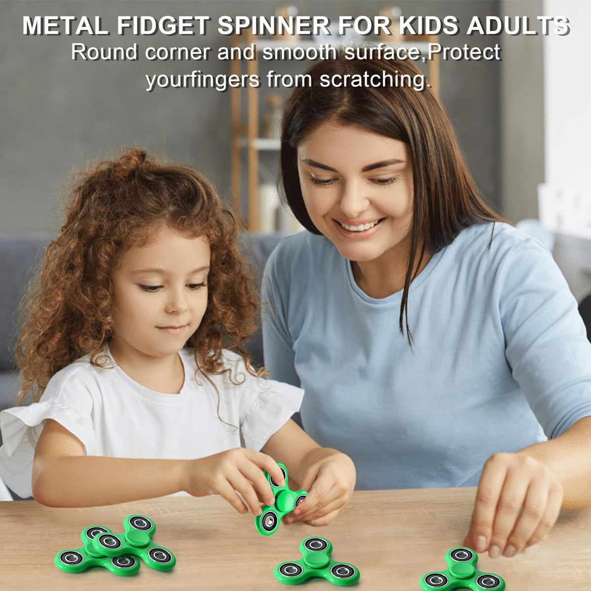 SCIONE Fidget Spinner Toy 1 Pack – Four-Bearing, Pocket-Sized Sensory Fidget for Focus & Stress Relief