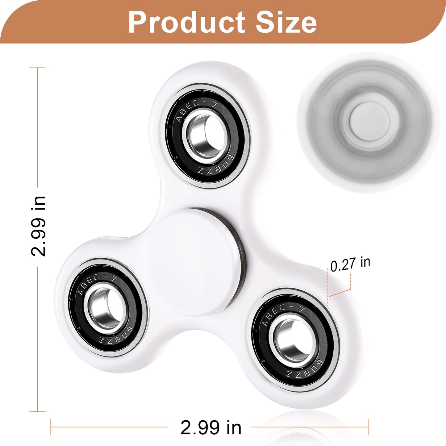 SCIONE Fidget Spinner Toy 1 Pack – Sensory Fidget for Anxiety Relief and Focus