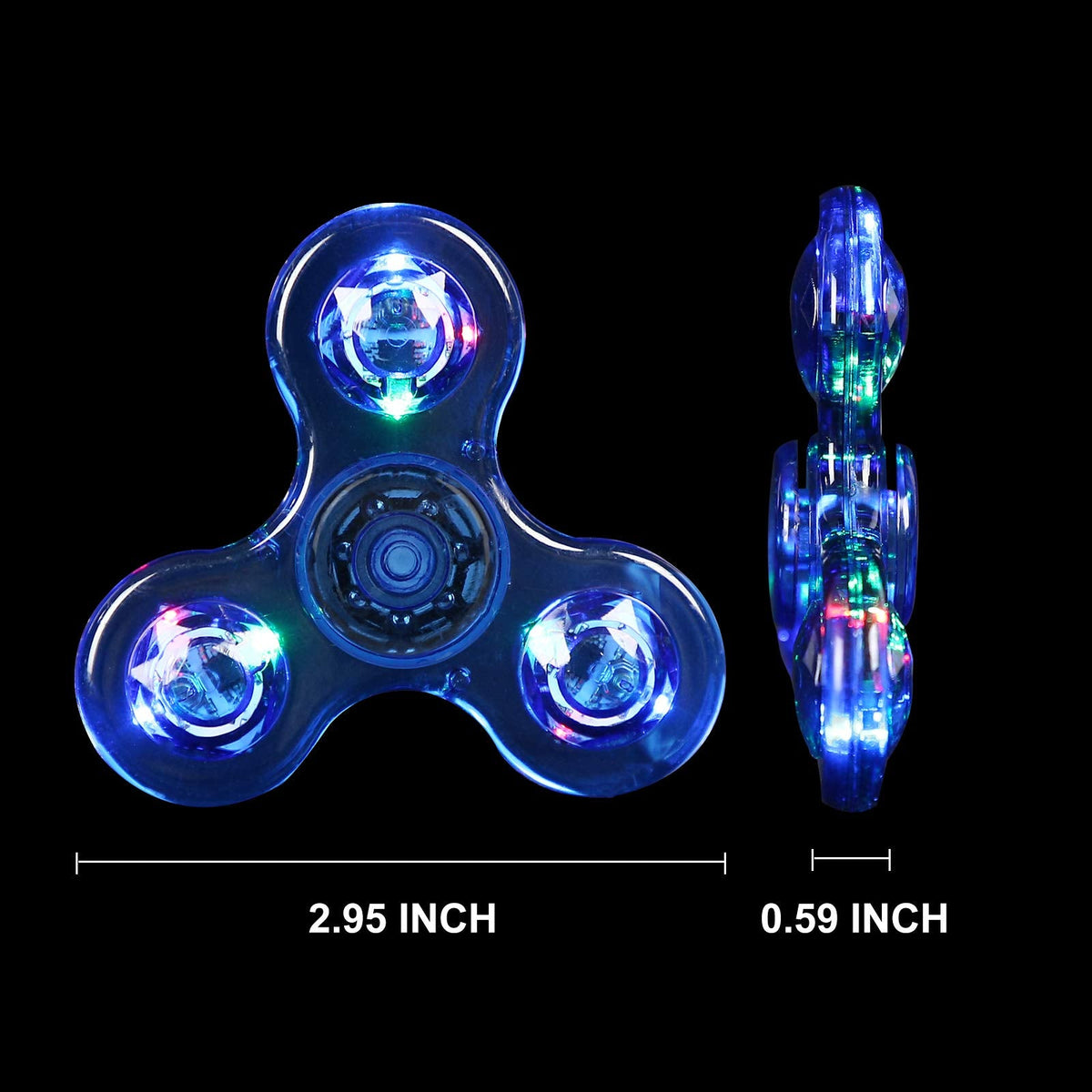 SCIONE LED Fidget Spinner – Glow in the Dark Sensory Toy for Focus, ADHD & Anxiety