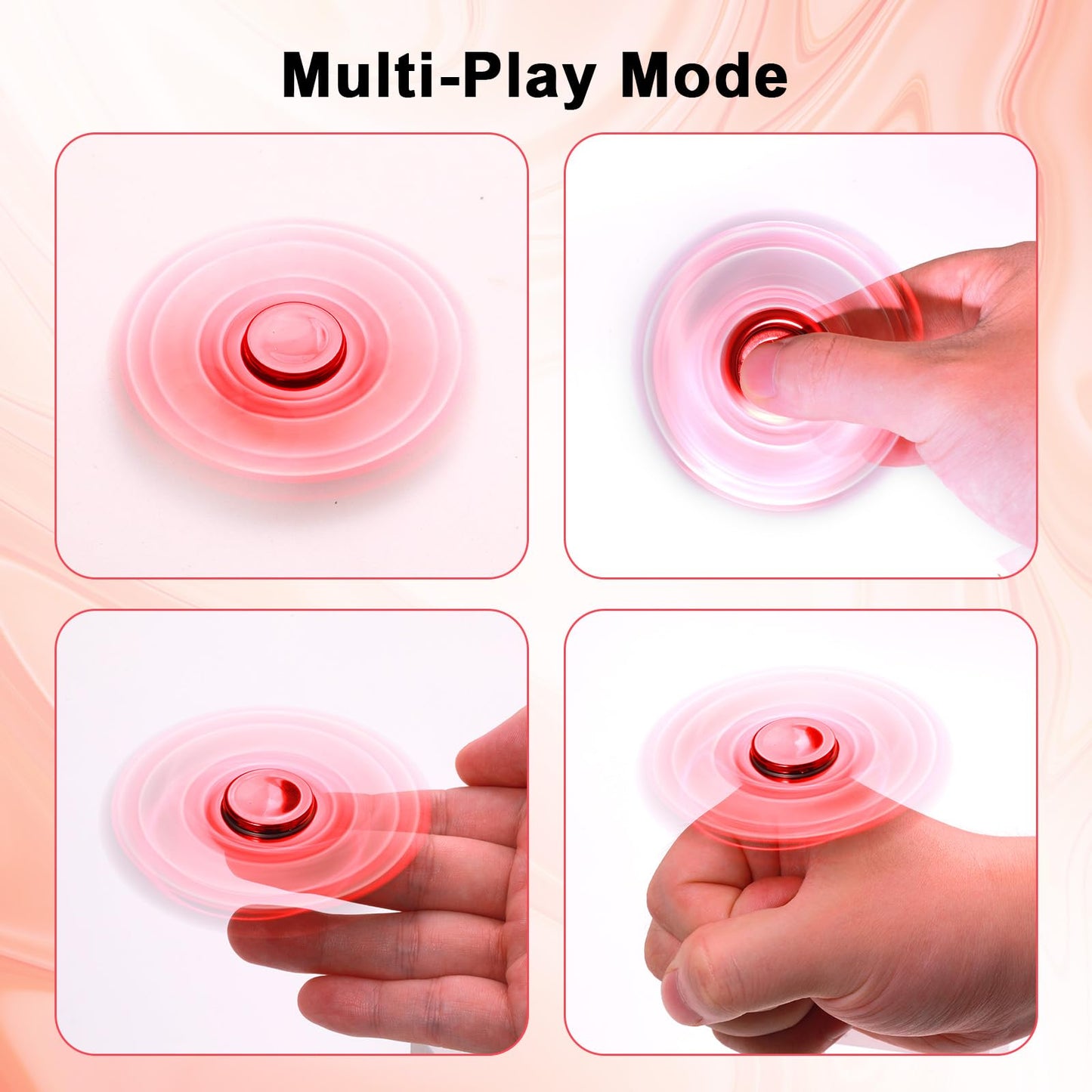 SCIONE Valentines Day Gift – 3-Pack Fidget Spinners for Kids | Focus & Relaxation