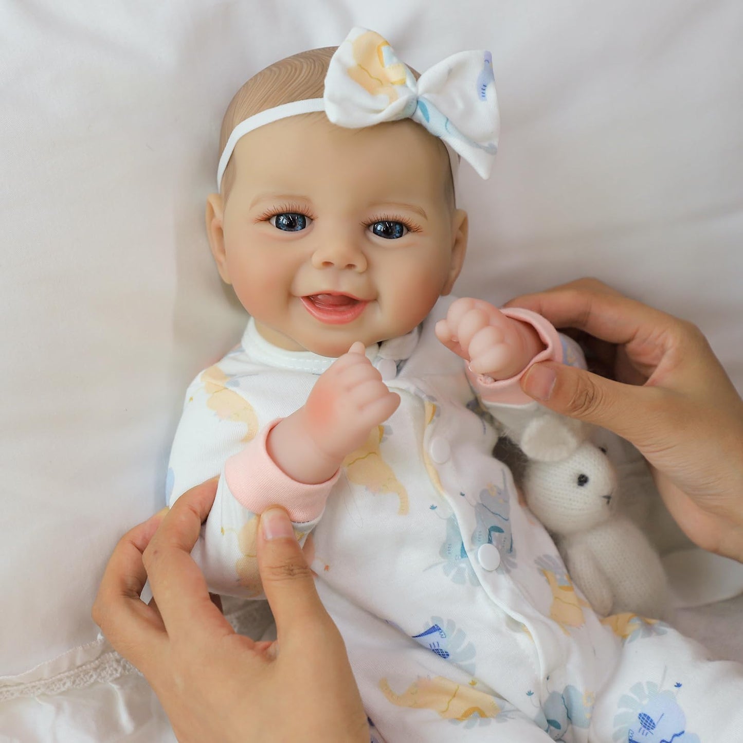 SCOM Baby Doll 18-Inch Realistic Soft Body with Accessories | Safe Play for 3+