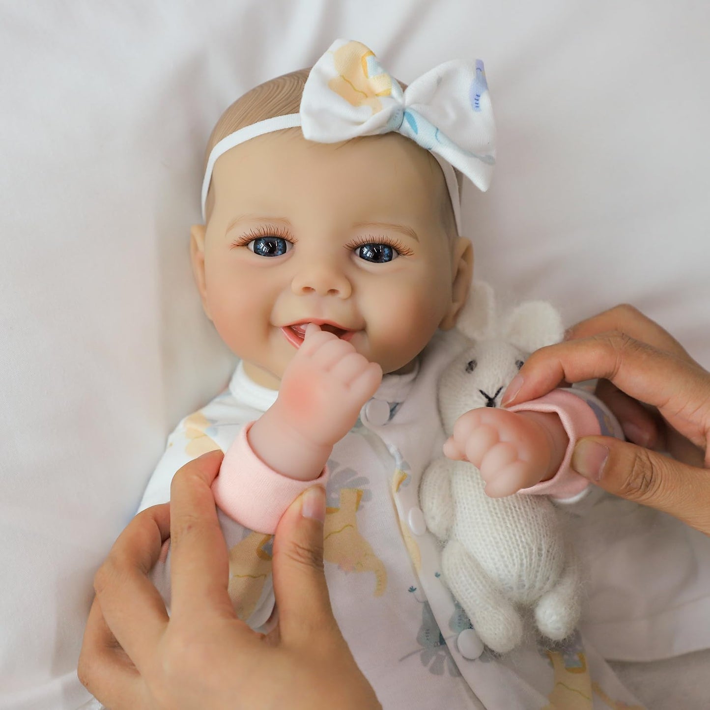 SCOM Baby Doll 18-Inch Realistic Soft Body with Accessories | Safe Play for 3+