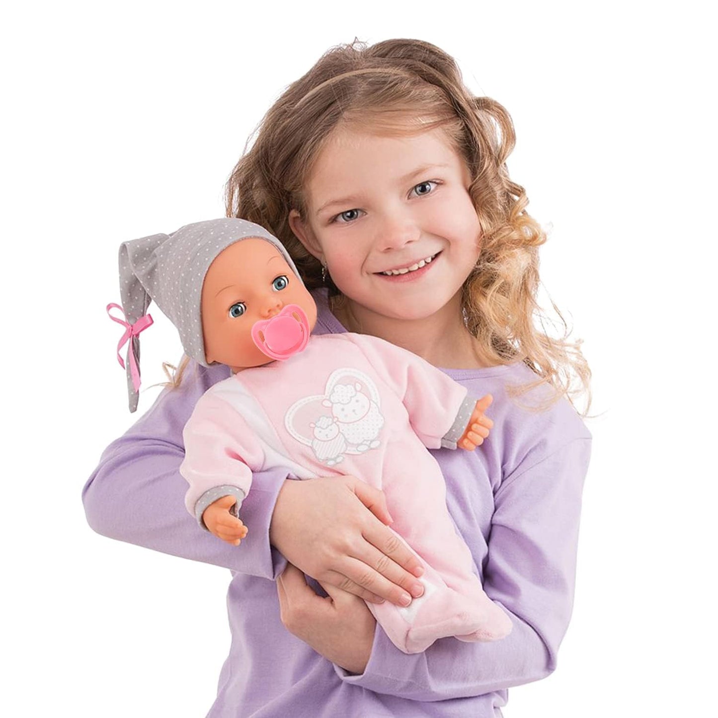 SCOM Baby Doll Bottle Accessories – 6-Piece Feeding Toys with Disappearing Milk & Juice (Blue)