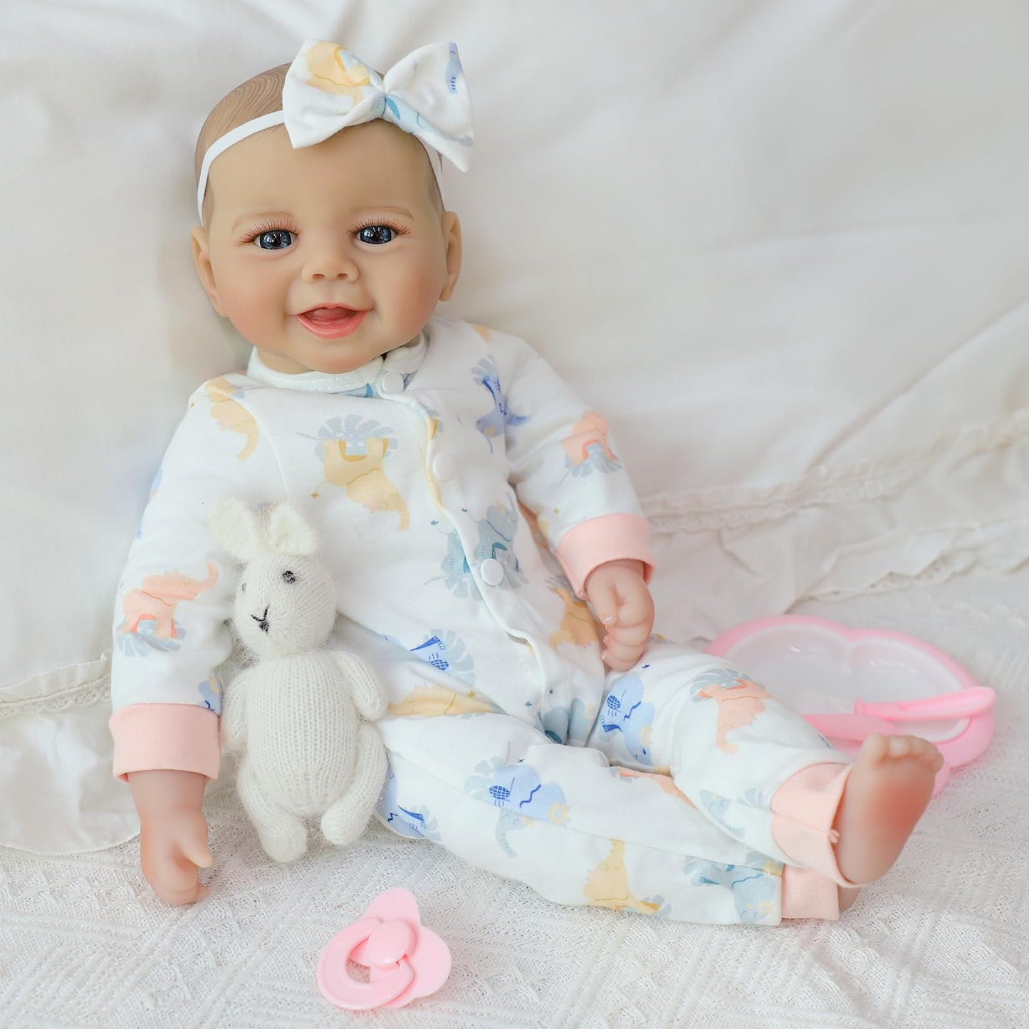 SCOM Baby Doll 18-Inch Realistic Soft Body with Accessories | Safe Play for 3+