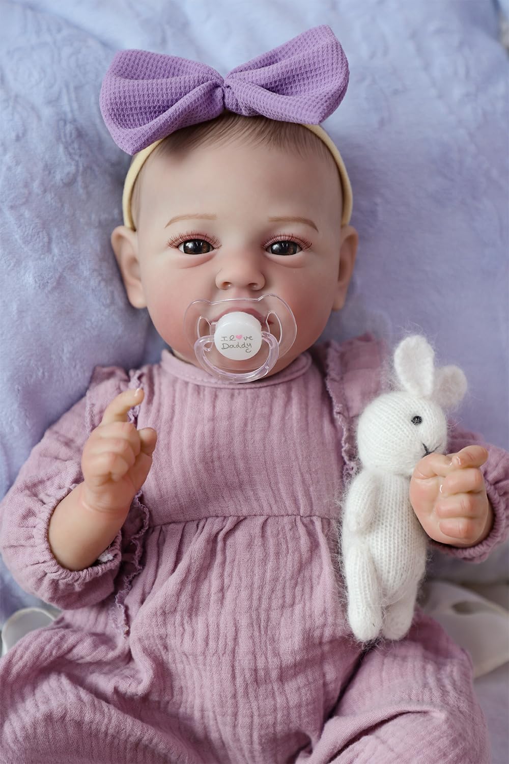 SCOM Realistic Reborn Baby Dolls – 18-Inch Mary, Full-Body Vinyl Lifelike Newborn Doll