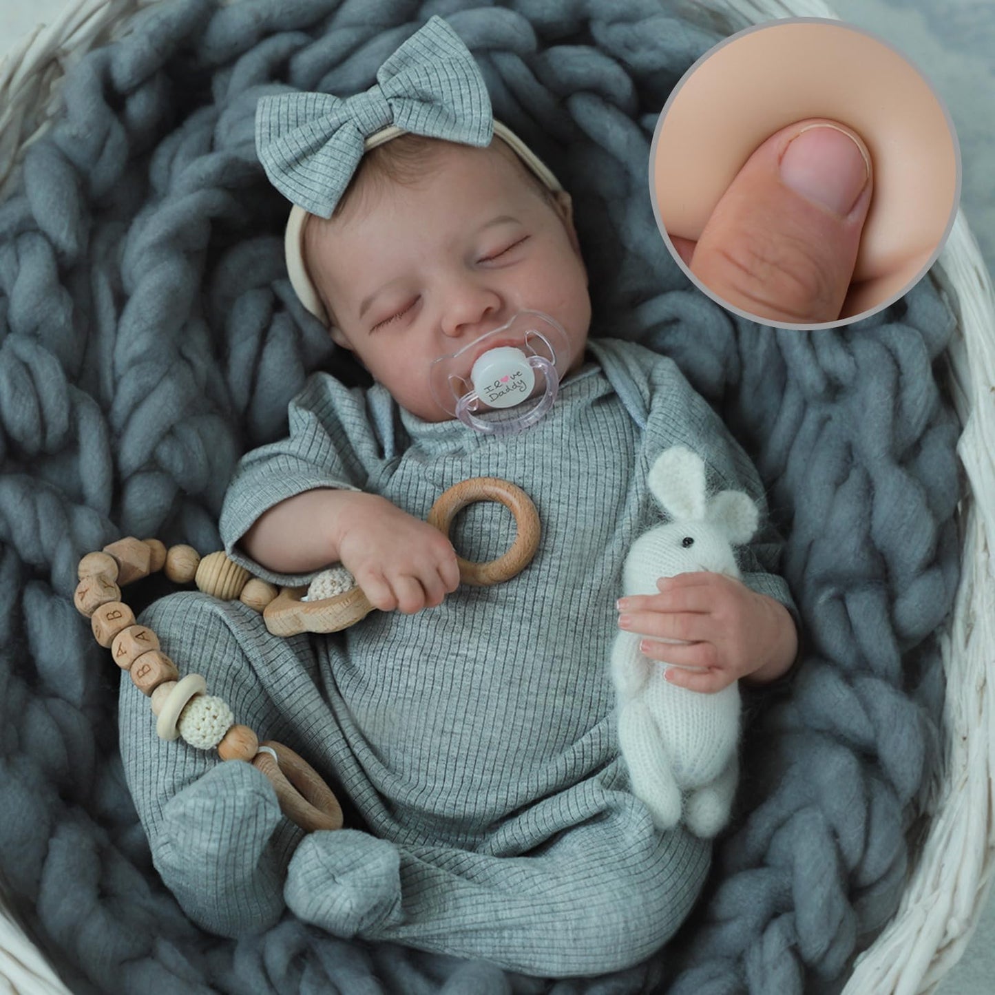 SCOM Realistic Reborn Baby Doll 18in Levi – Weighted Vinyl Girl Gift