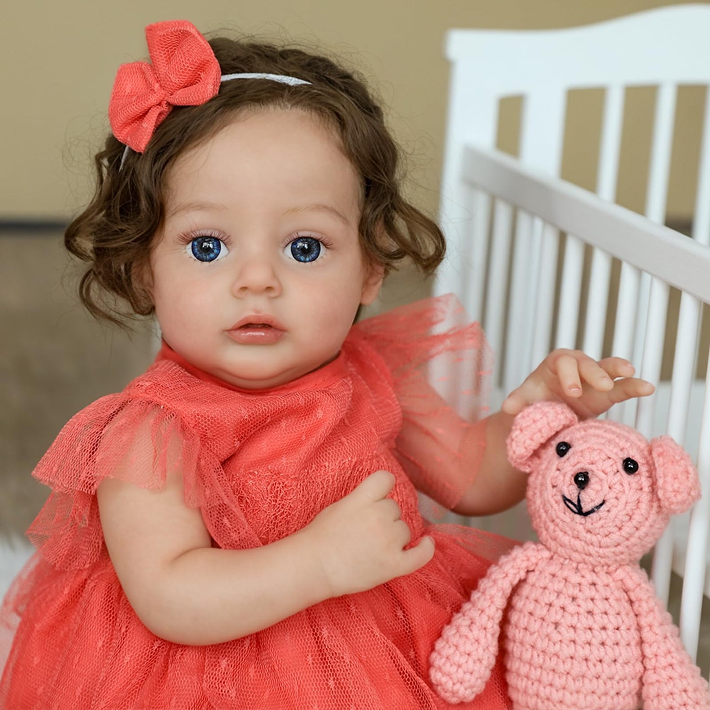 SCOM Reborn 20-Inch Baby Doll – Realistic Weighted Cloth Body